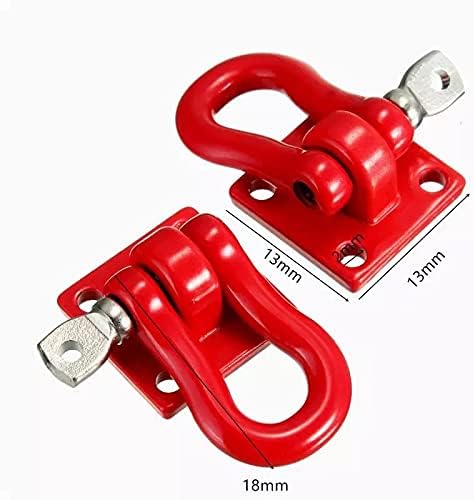 Uurcsky 2 Sets Metal Tow Hook Accessories for 1/10 Crawler RC Cars