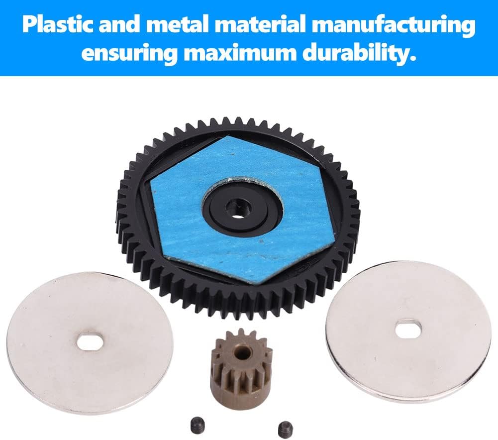 T Best Metal 56T Spur Gear and 12T Motor Gear for SCX10 RC Car