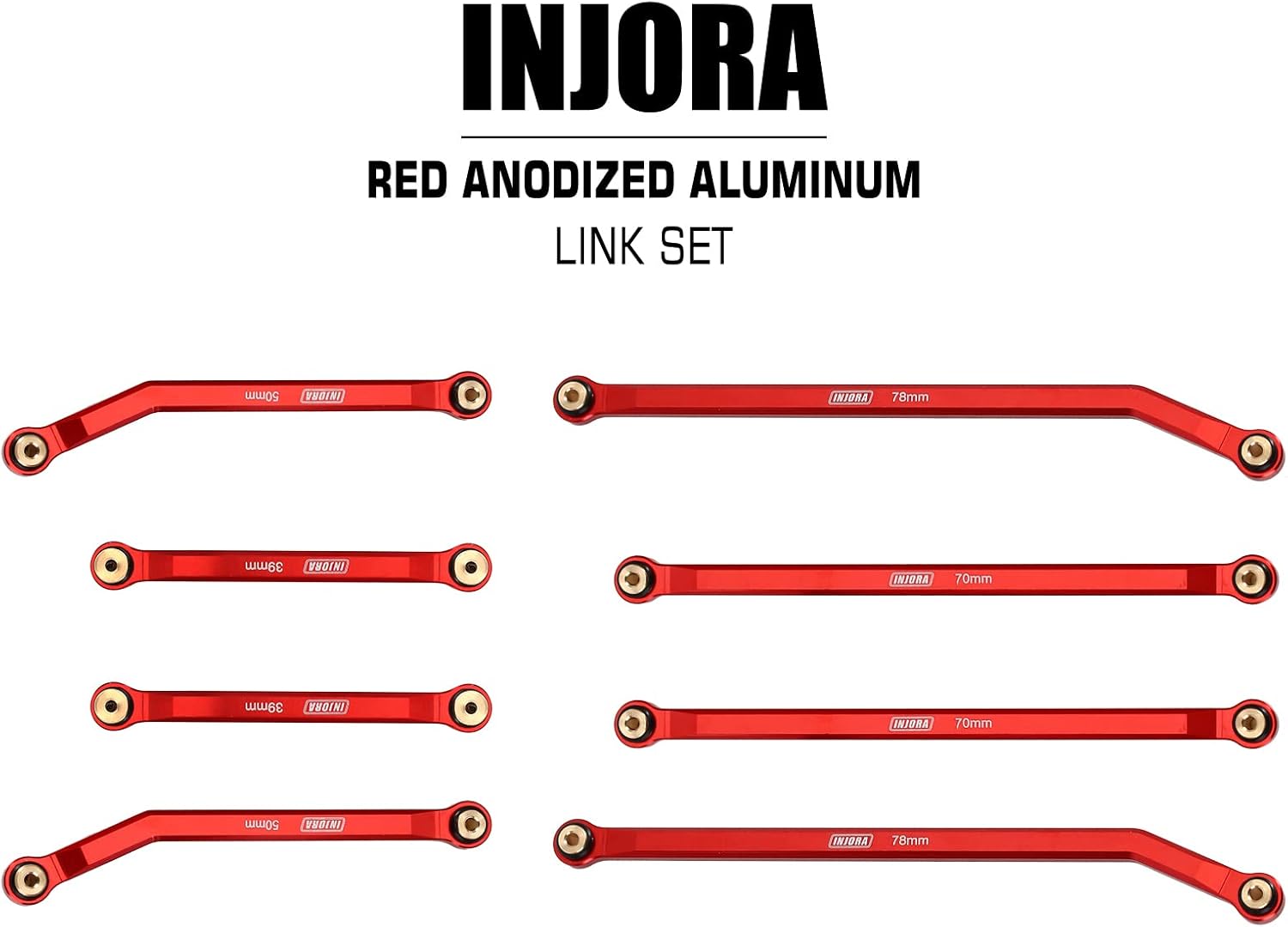 Injora High Clearance Front 4 Links Set for SCX24 1/24 RC Crawler