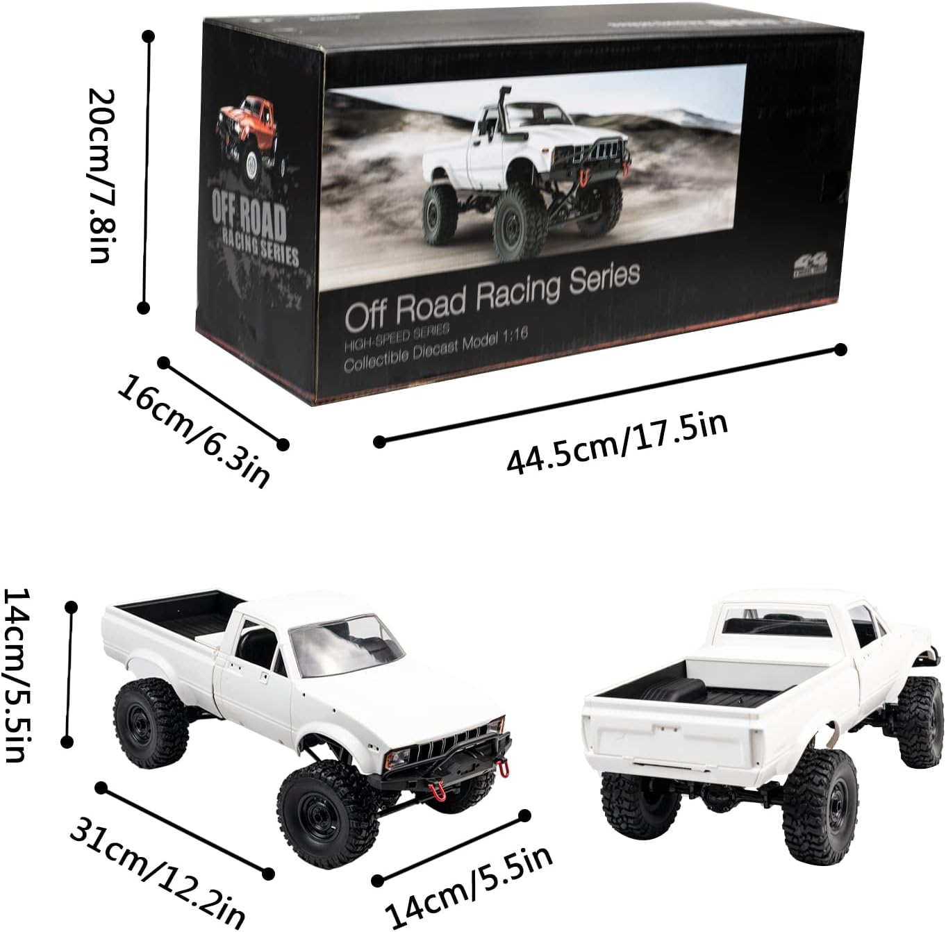 WPL C24 1/16 Scale RC Rock Crawler Truck 4WD 2.4GHz RTR