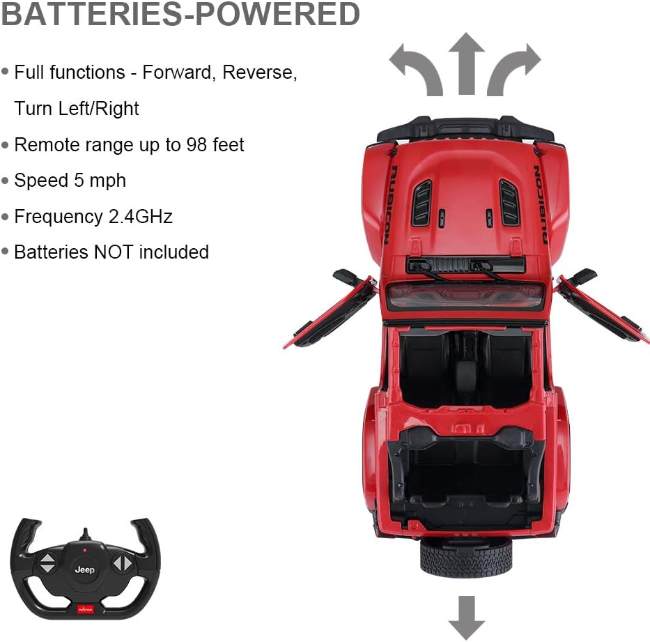 Rastar 1/14 Scale Jeep Wrangler JL Off-Road RC Car 2.4GHz