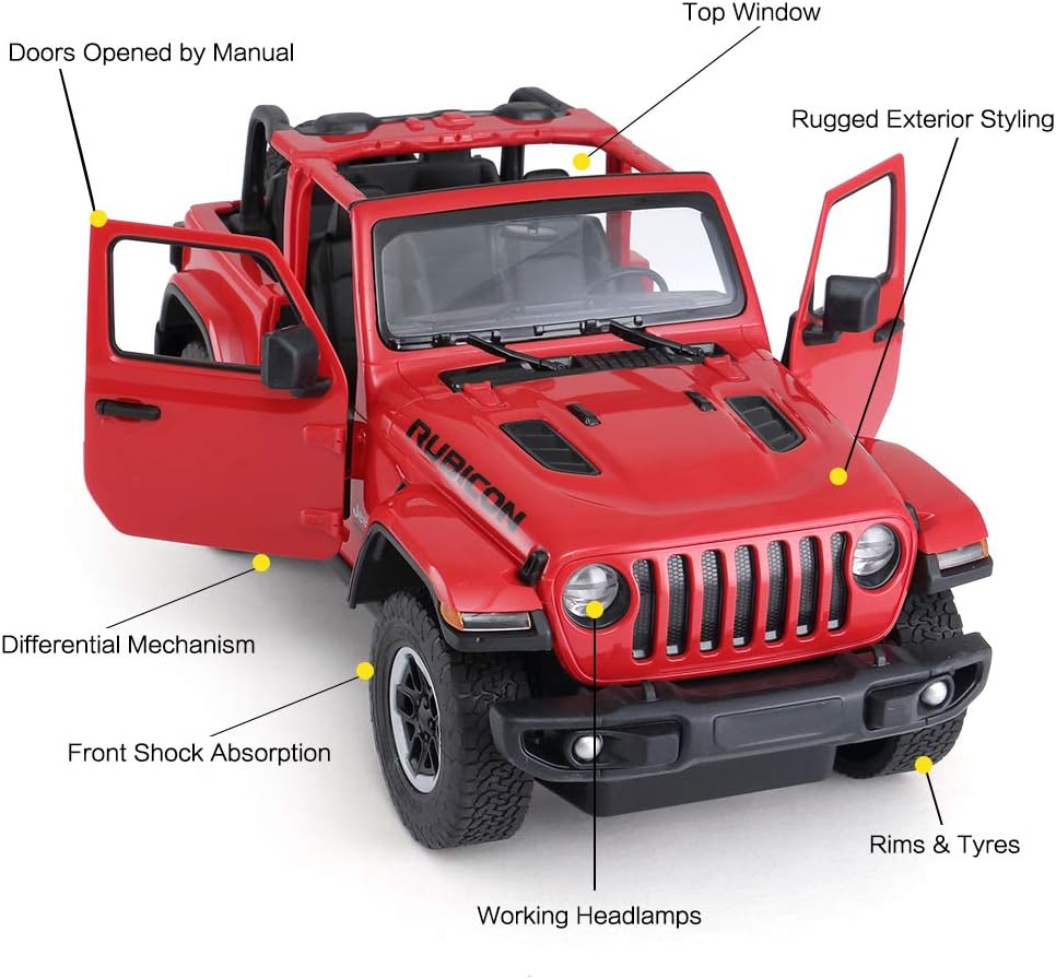 Rastar 1/14 Scale Jeep Wrangler JL Off-Road RC Car 2.4GHz