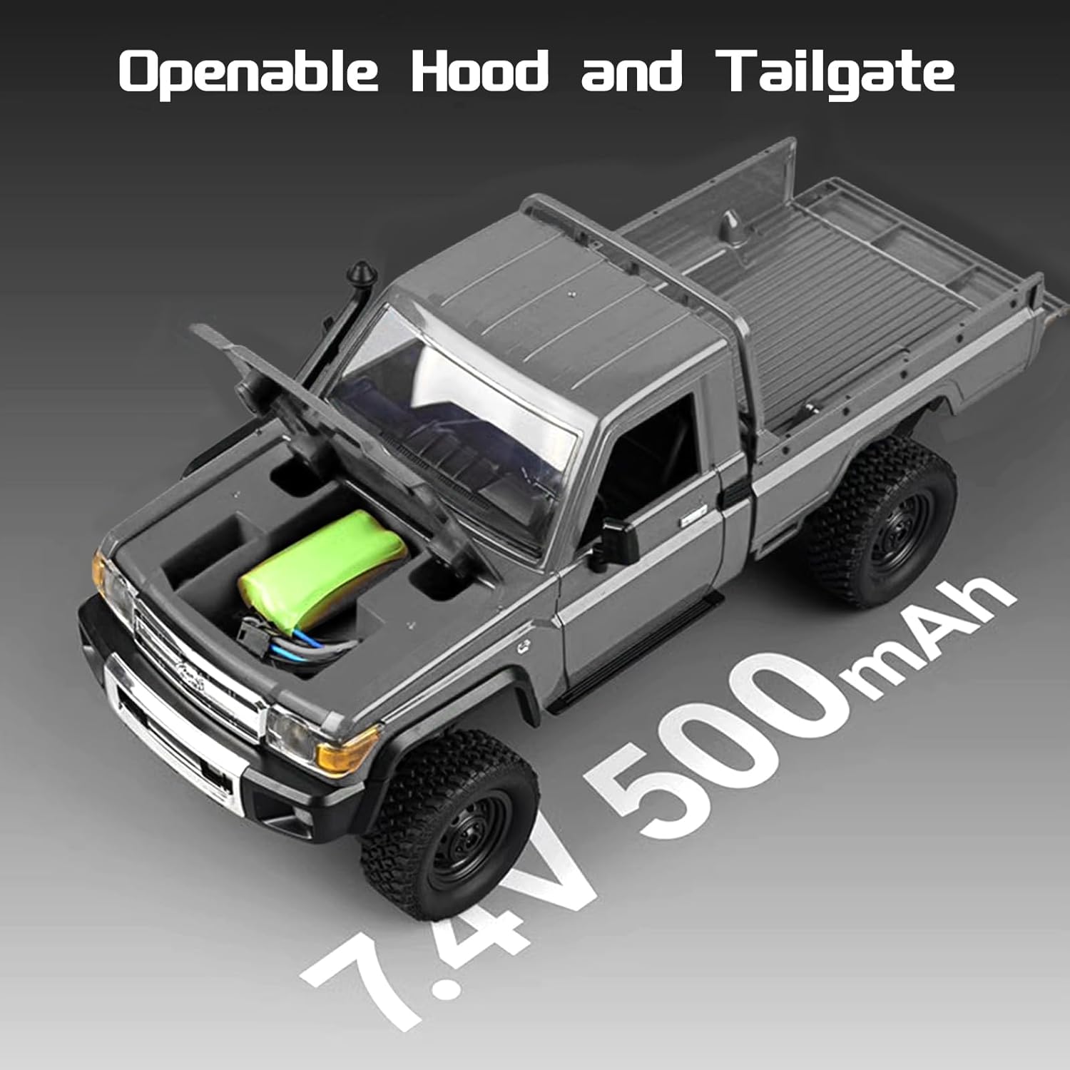 Svertibo 1/12 Scale RC Crawler MN-82 Pro RTR 4x4 Off Road Truck 2.4GHz