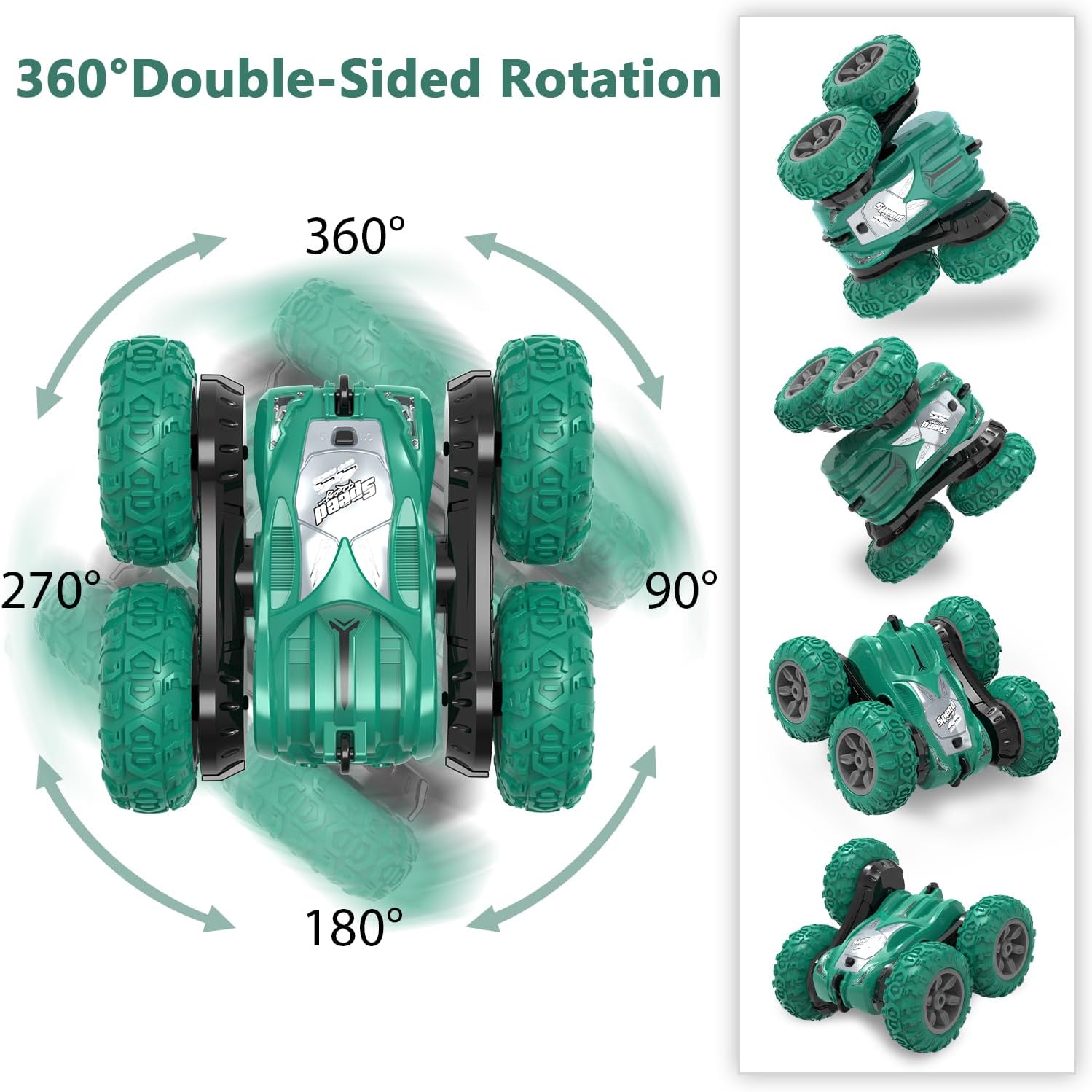 Afunx RC Stunt Car Double Sided 360° Rolling High Speed Off Road Truck