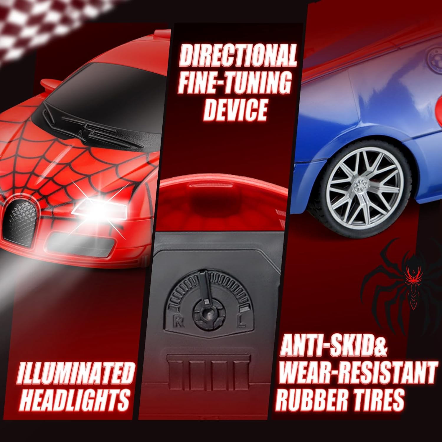 Aooess Remote Control Spider RC Car for Kids