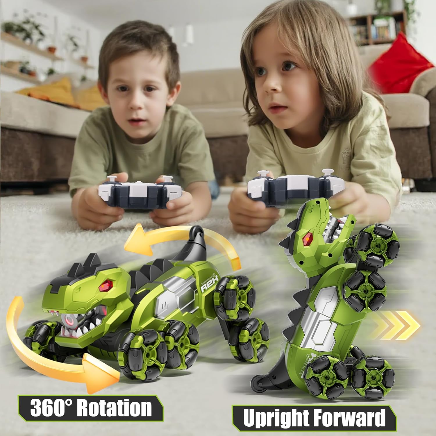 4Drc Remote Control Dinosaur Monster Truck 8WD Gesture Sensing