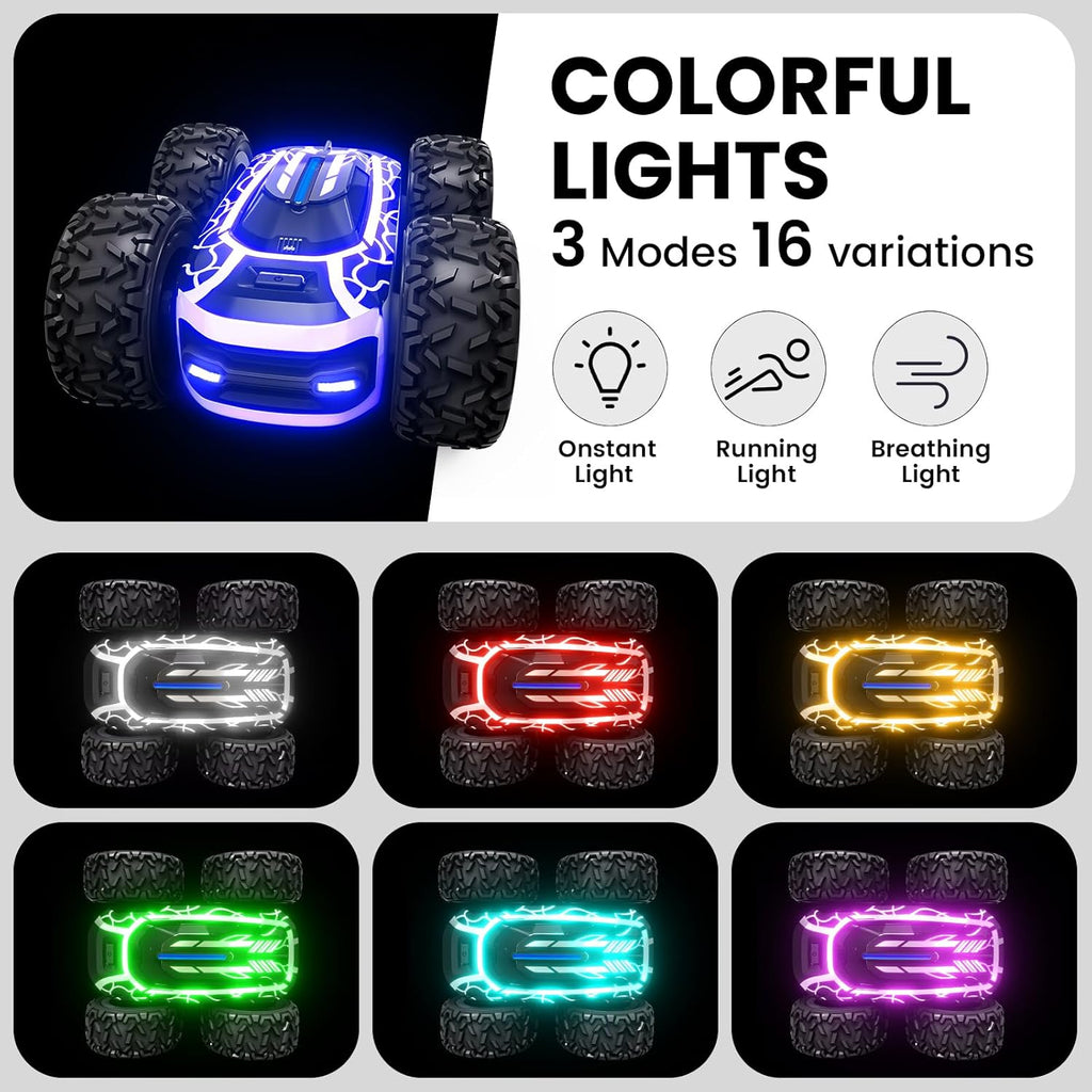 Tecnock 2.4GHz Remote Control Stunt Car 360° Rotating RC Car