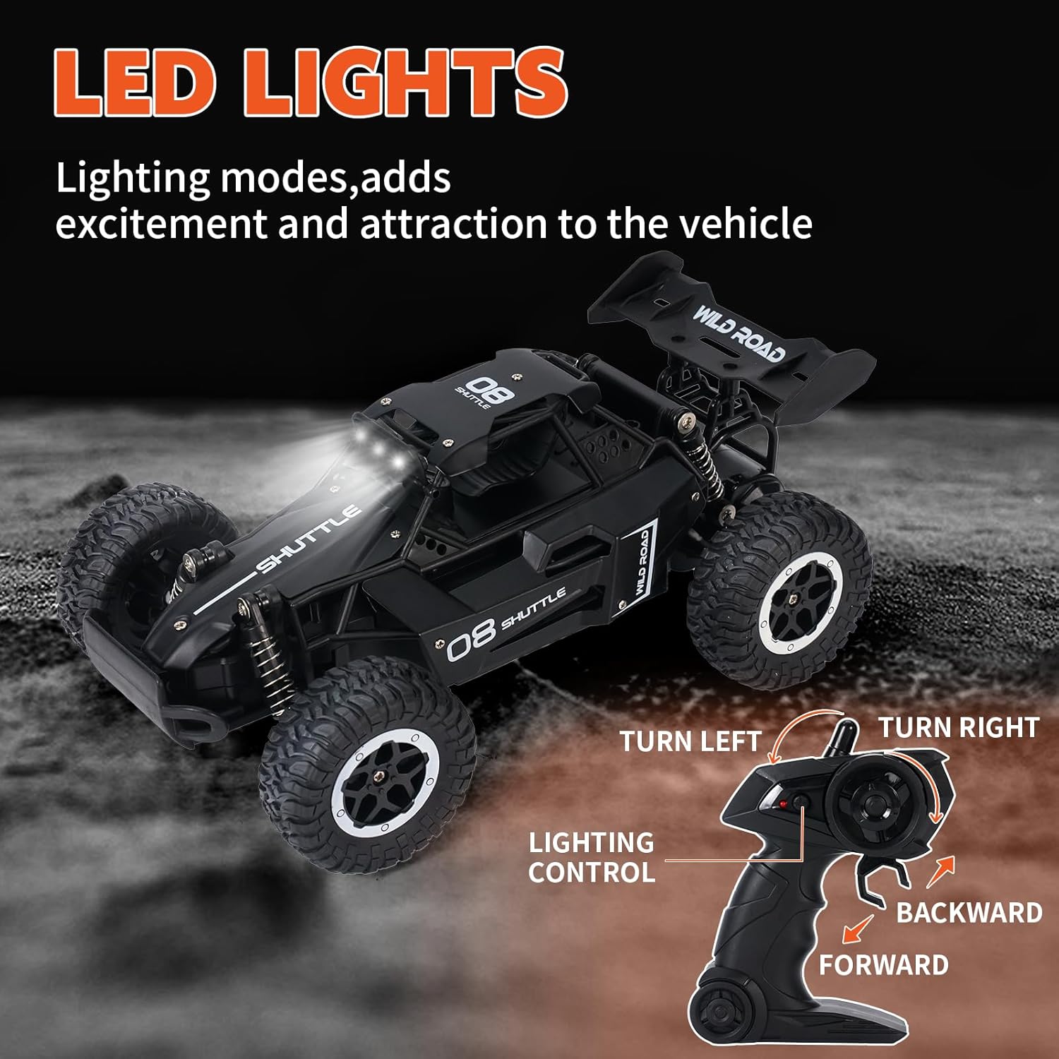 Cosmelab 1/16 Scale 2.4GHz All Terrain Off-Road Monster Truck 20 km/h