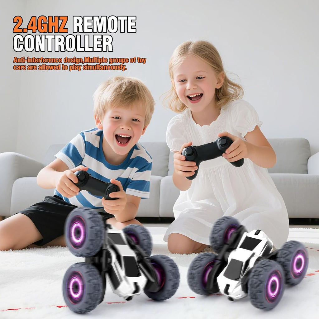 Funzooka RC Stunt Car Double-Sided 360-Degree Flips Toy
