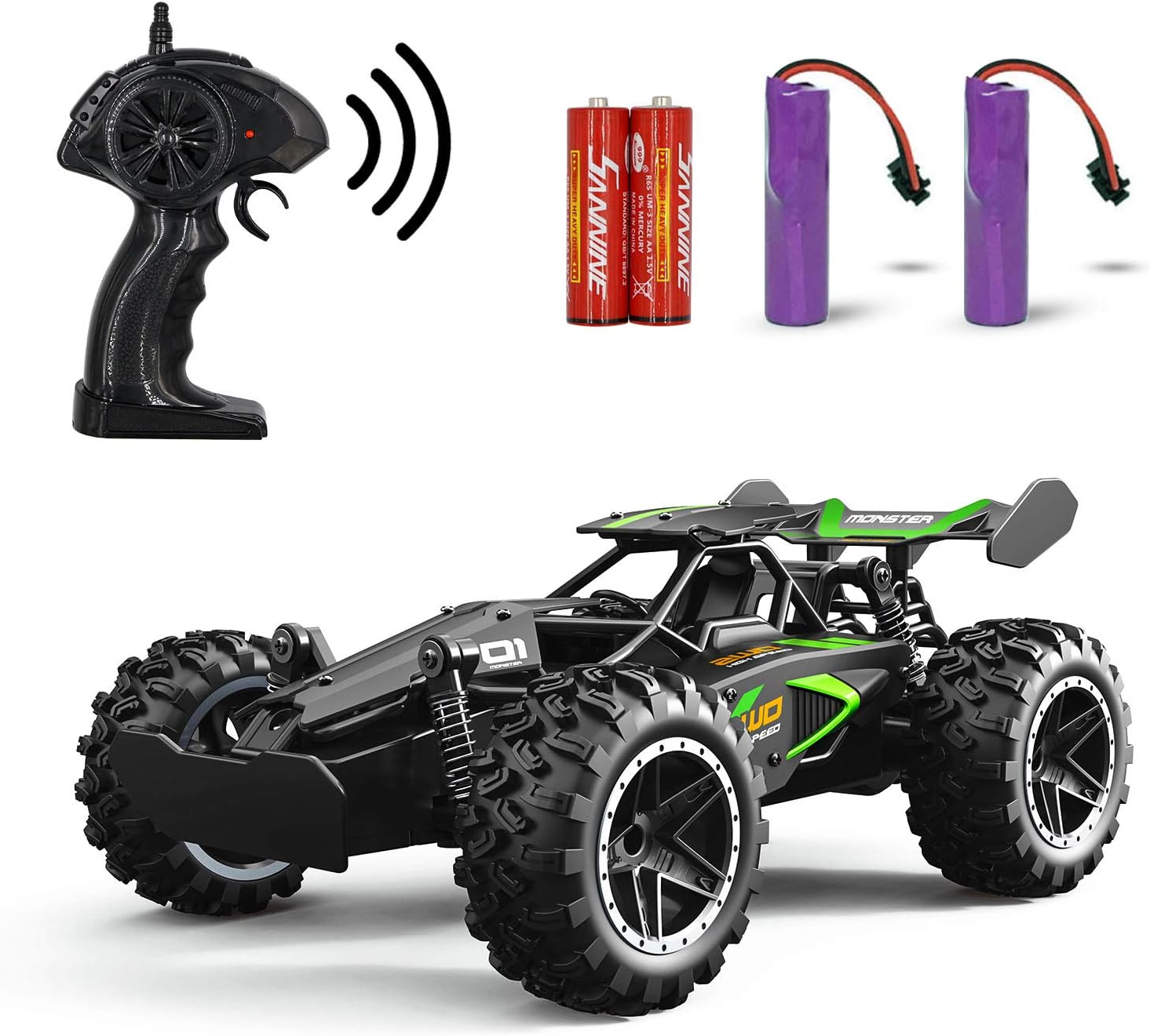 Dodomagxanadu 1/18 Scale 2.4GHz Monster RC Truck Off Road Crawler