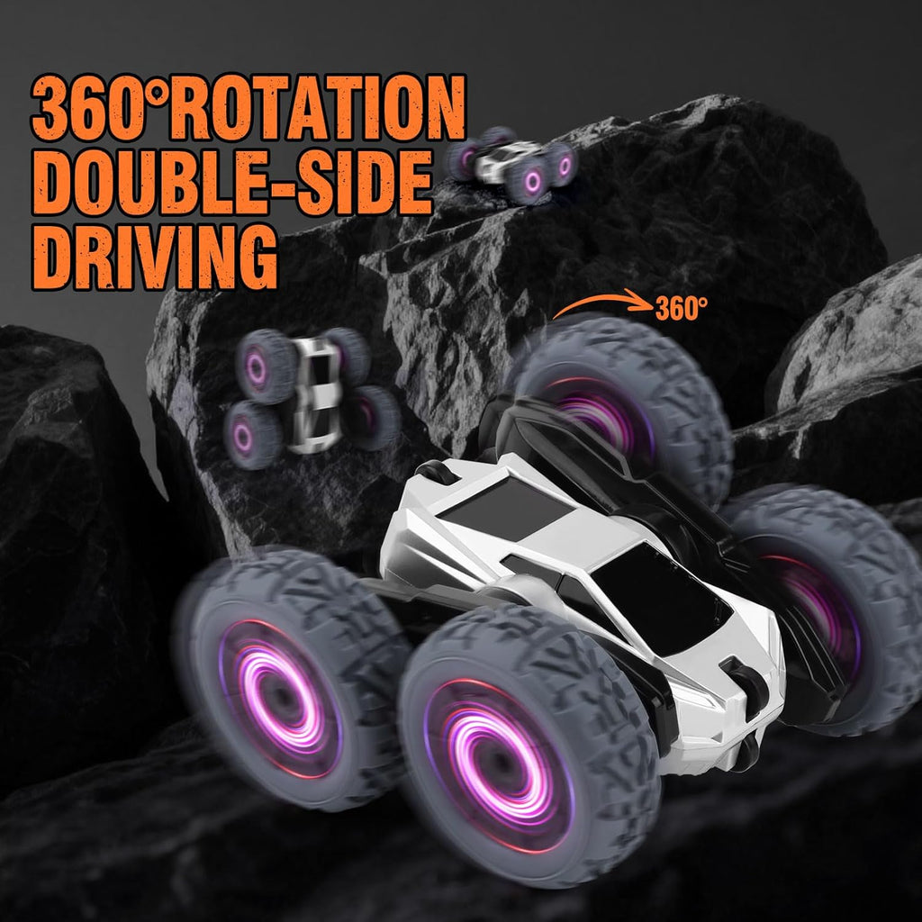 Funzooka RC Stunt Car Double-Sided 360-Degree Flips Toy