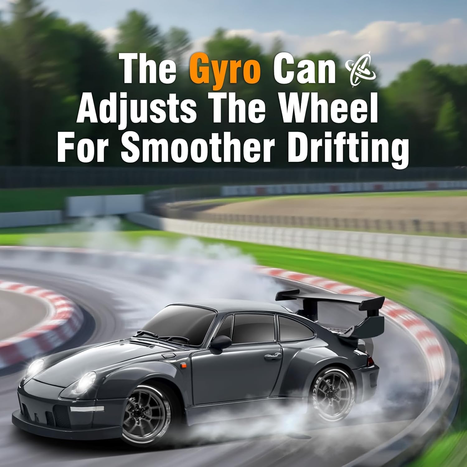 Acammzar 1/24 Scale RC Drift Car Pro 4WD with Gyro 25KM/H