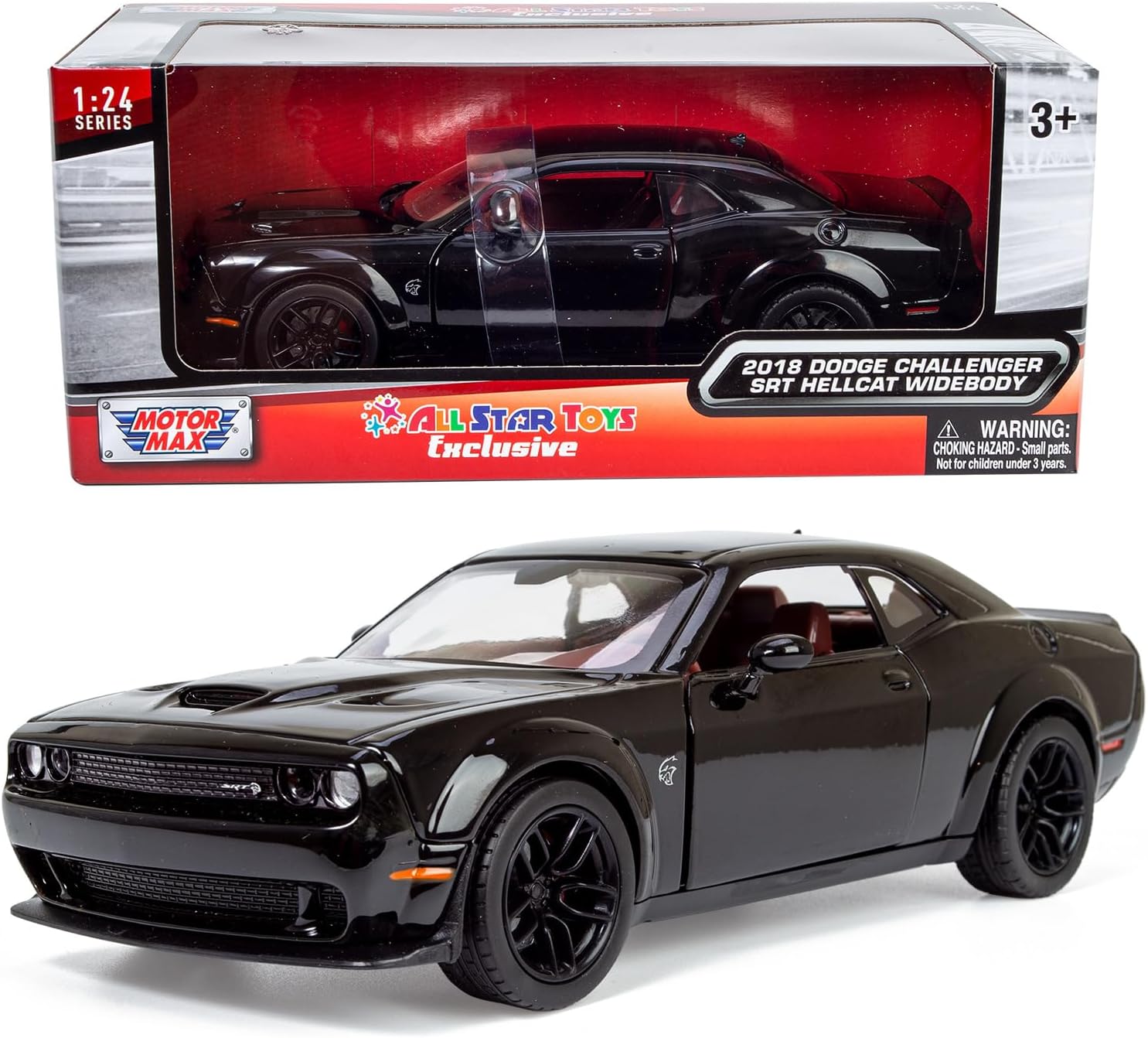 All Star Toys 1/24 Scale Dodge Challenger SRT Hellcat Diecast Model