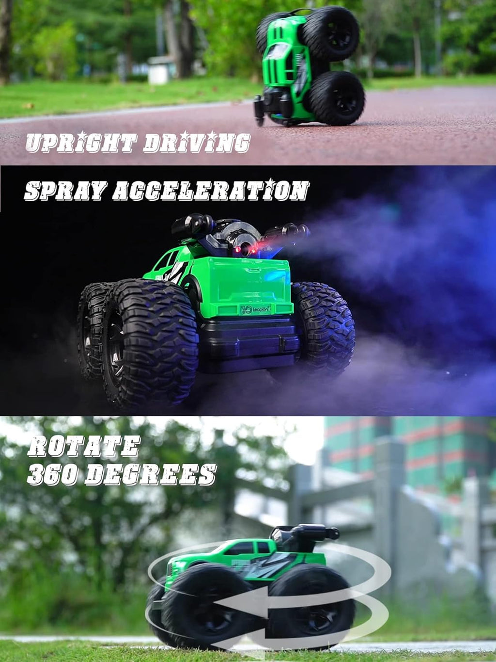 10Leccion Remote Control Monster Truck 4WD with Spray Function