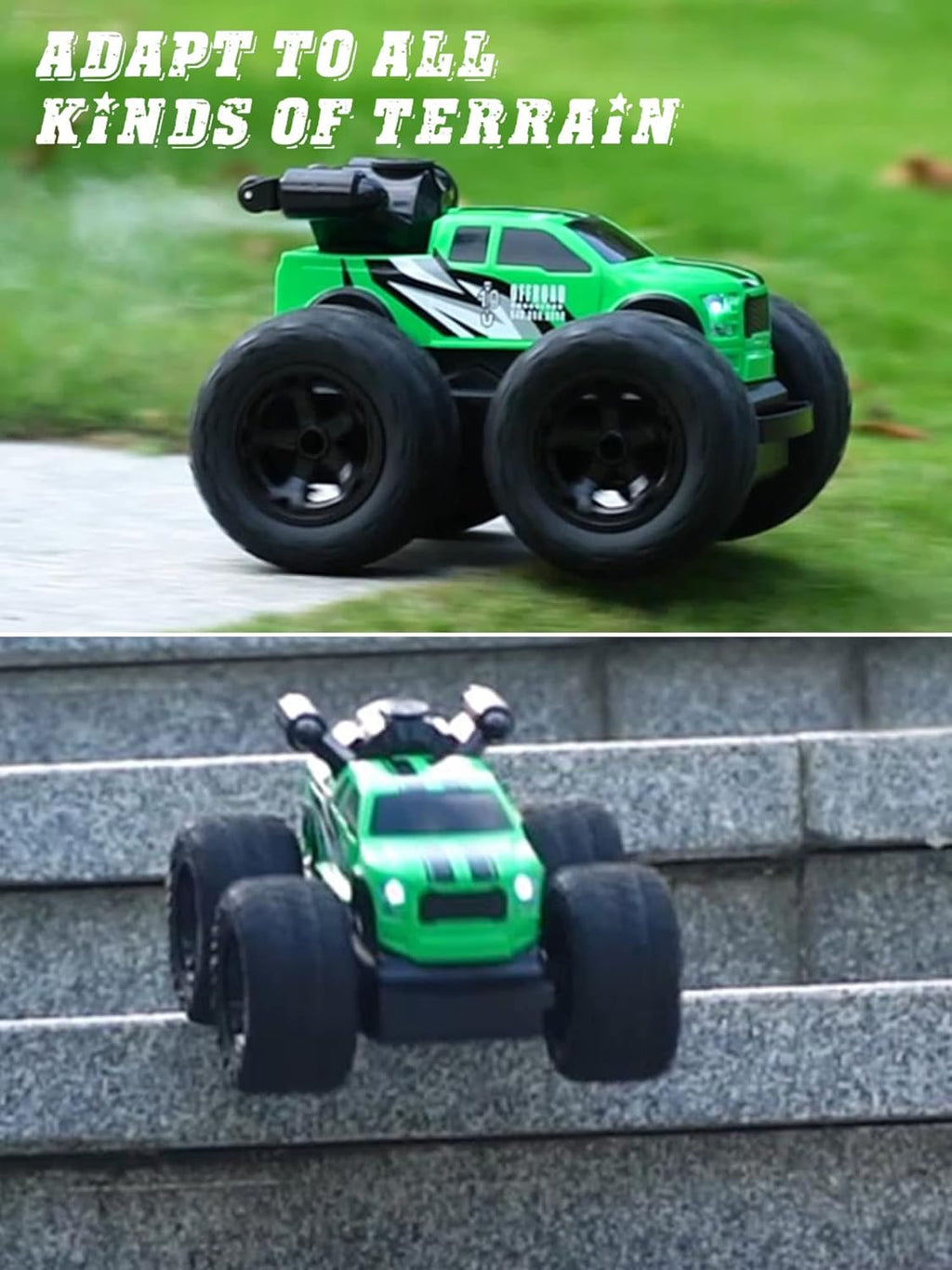 10Leccion Remote Control Monster Truck 4WD with Spray Function