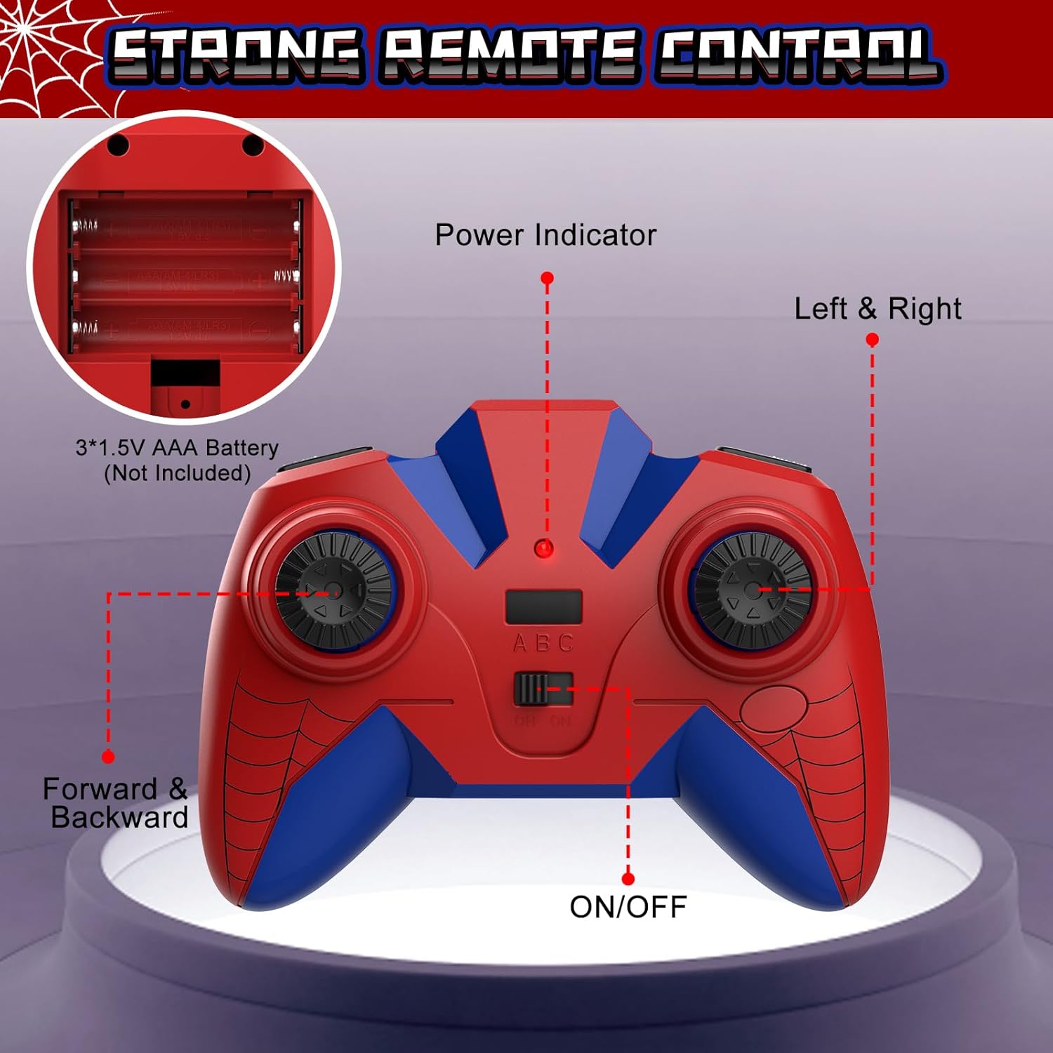 Aomifmik Wall Climbing Remote Control Stunt Car 360° Rotation Rechargeable