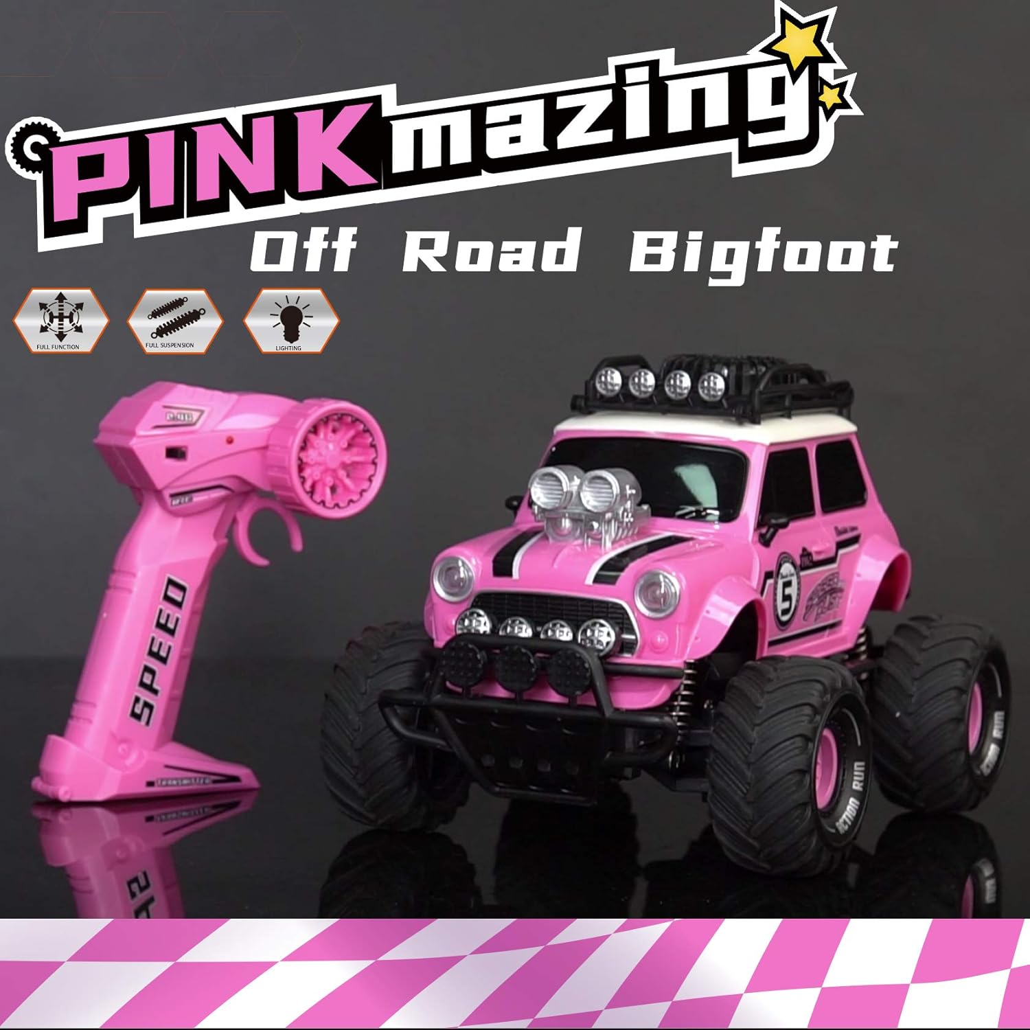 10Leccion RC Truck Remote Control Car 2 Rechargeable Batteries