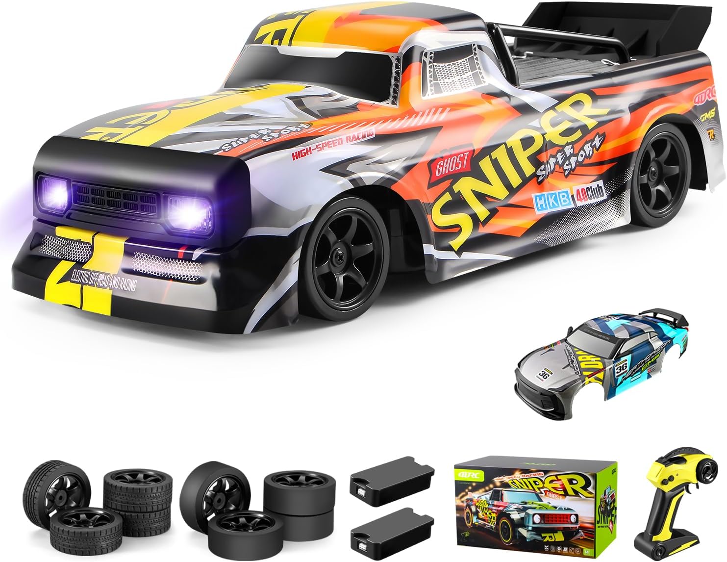 4Drc 2.4GHz 4WD High Speed RC Drift Car Monster Truck 30+ KM/H