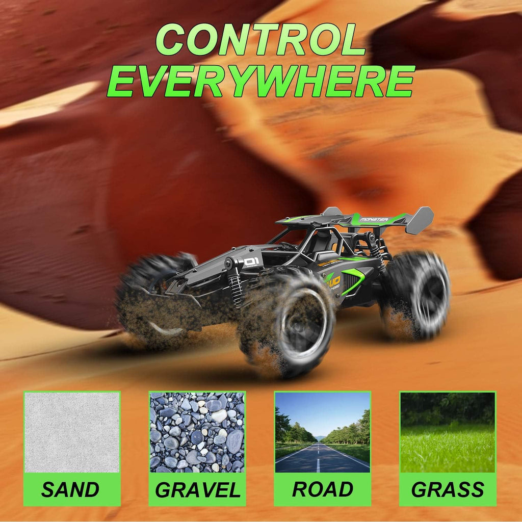 Dodomagxanadu 1/18 Scale 2.4GHz Monster RC Truck Off Road Crawler