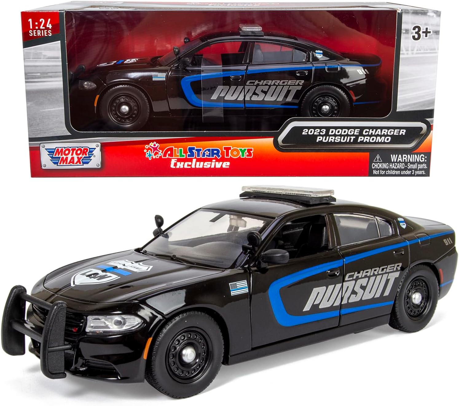 All Star Toys 1/24 Scale Charger Enforcer Police Pursuit Car Diecast