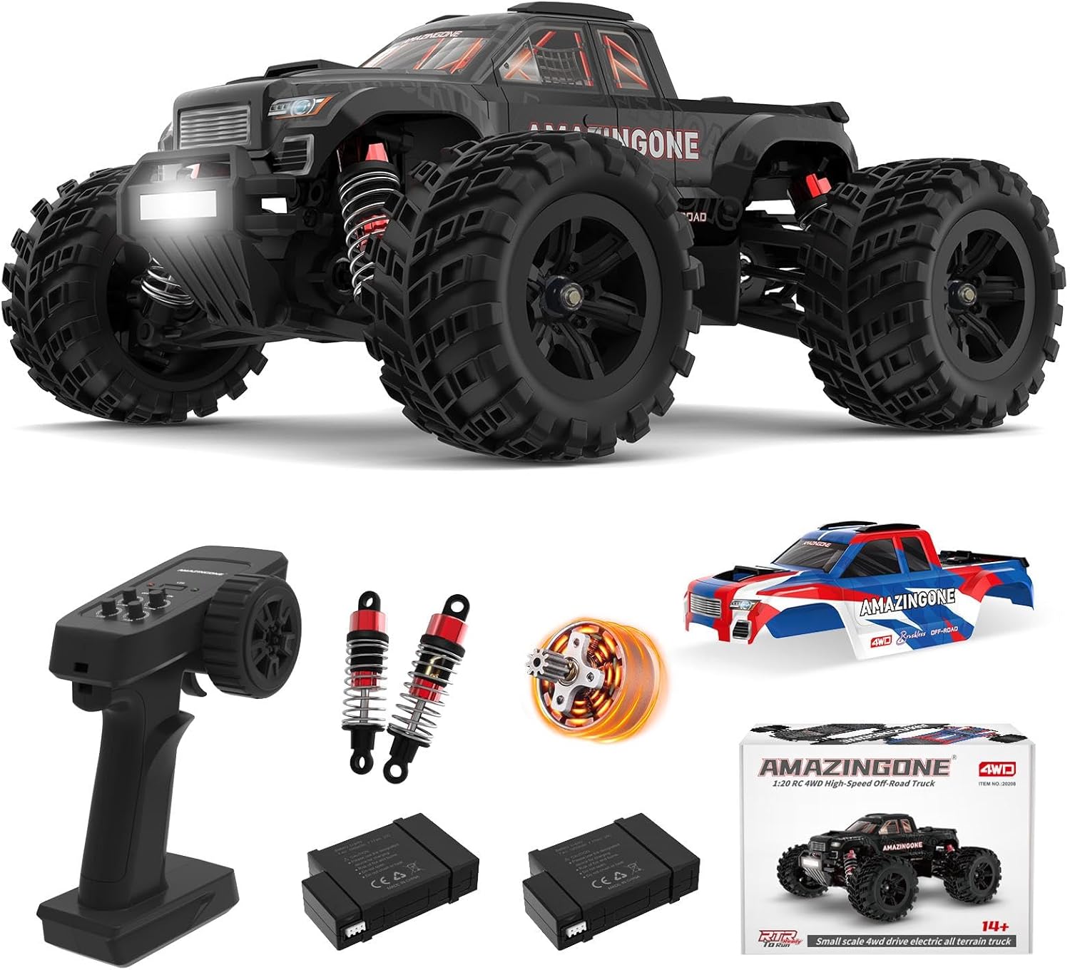 Amazingone 1/20 Scale Brushless RC Buggy 45KMH 4WD RTR