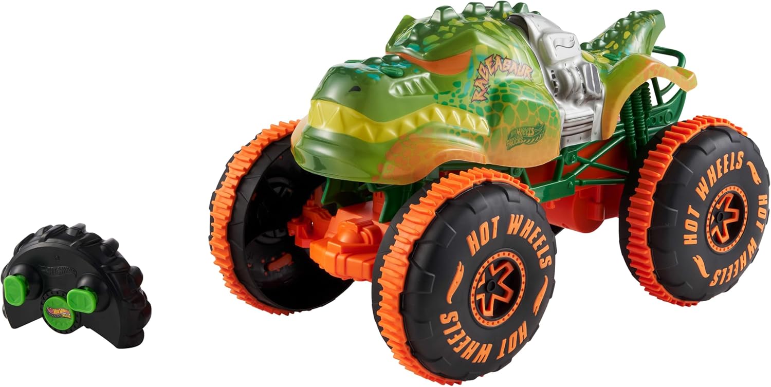 Mattel Hot Wheels Monster Trucks 1/15 Scale Rageasaur RC Vehicle