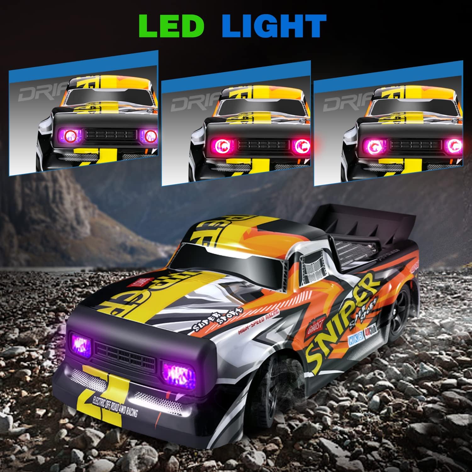 4Drc 2.4GHz 4WD High Speed RC Drift Car Monster Truck 30+ KM/H