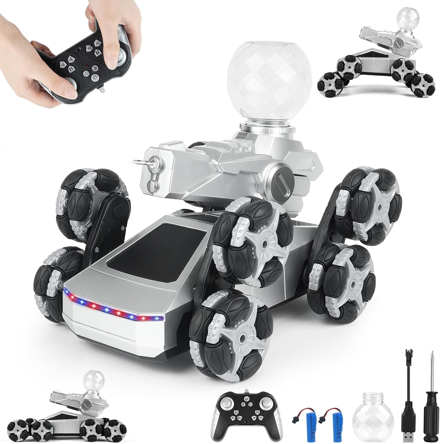 Anpty 2.4GHz All-Terrain Off-Road RC Truck with Swappable Wheels