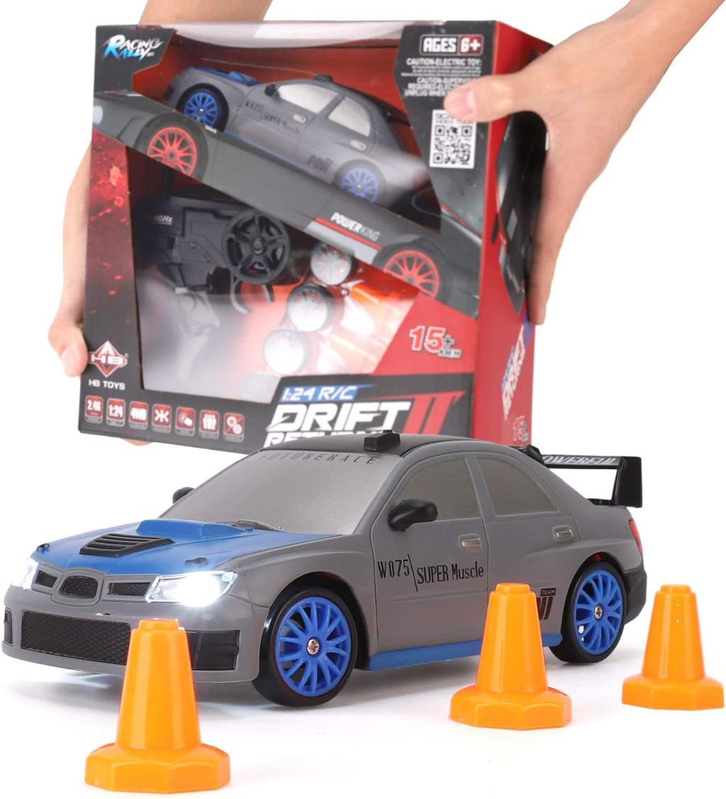 Liberty Imports 1/24 Scale RC Drift Car 2.4GHz 4WD On-Road Vehicle