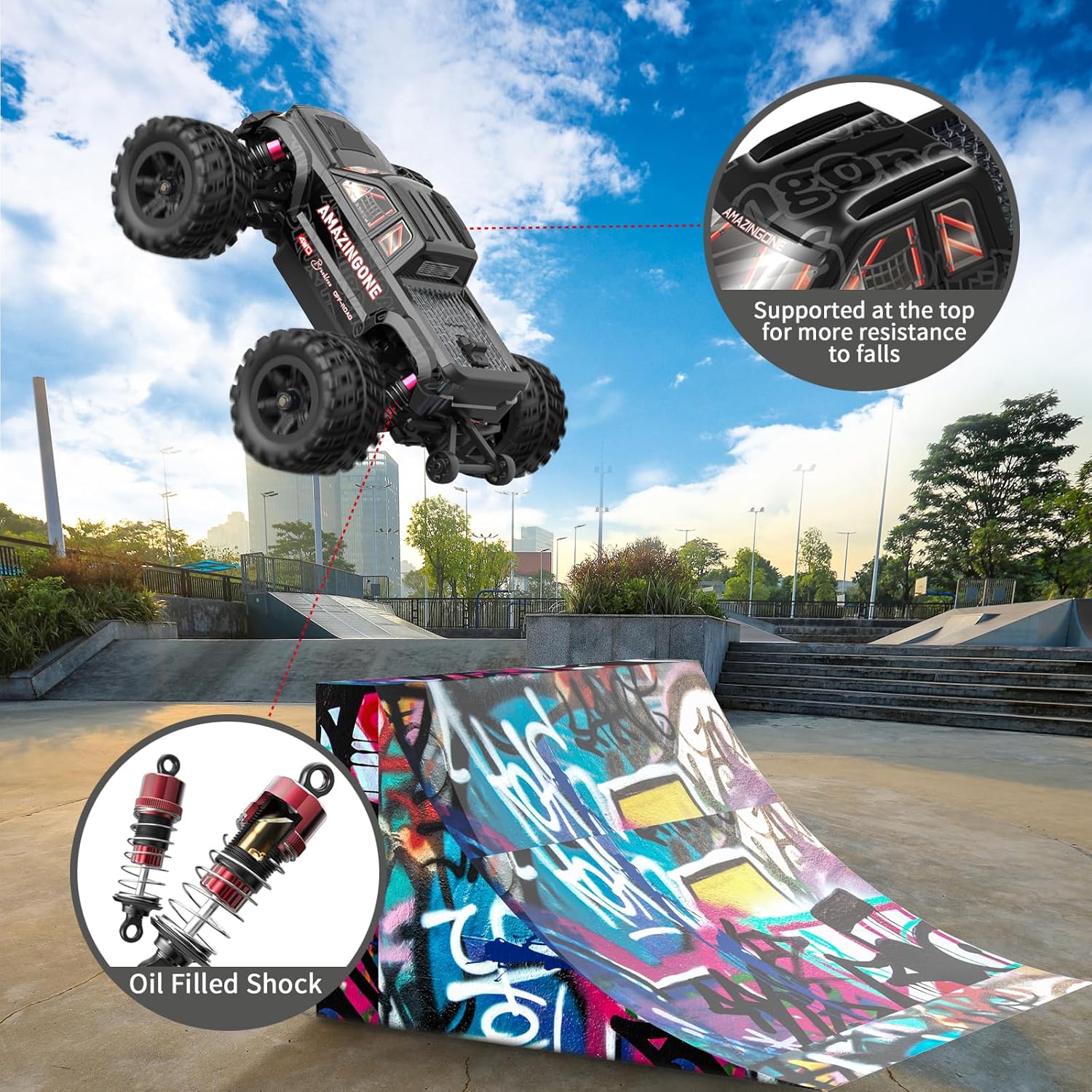 Amazingone 1/20 Scale Brushless RC Buggy 45KMH 4WD RTR