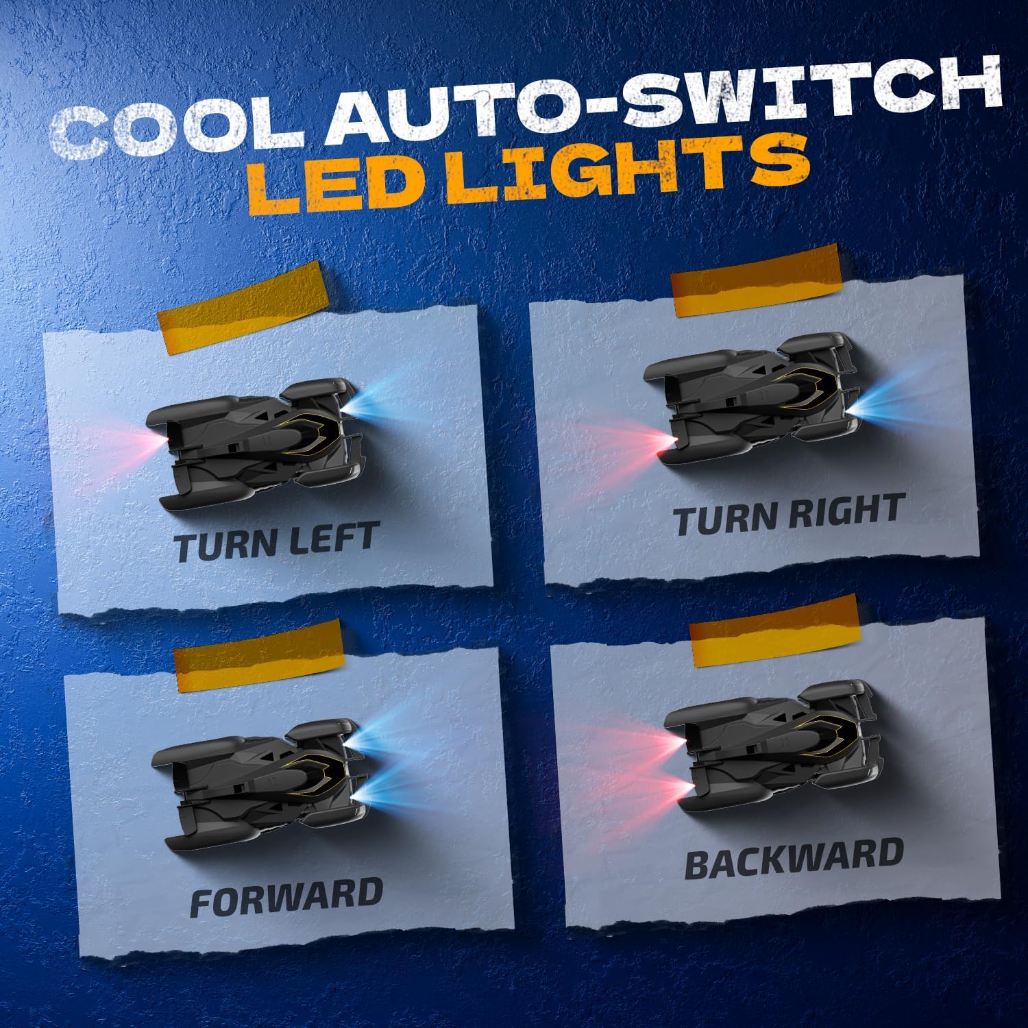 Ajiaoo Remote Control Wall Climbing Stunt Car Rechargeable Indoor Toy