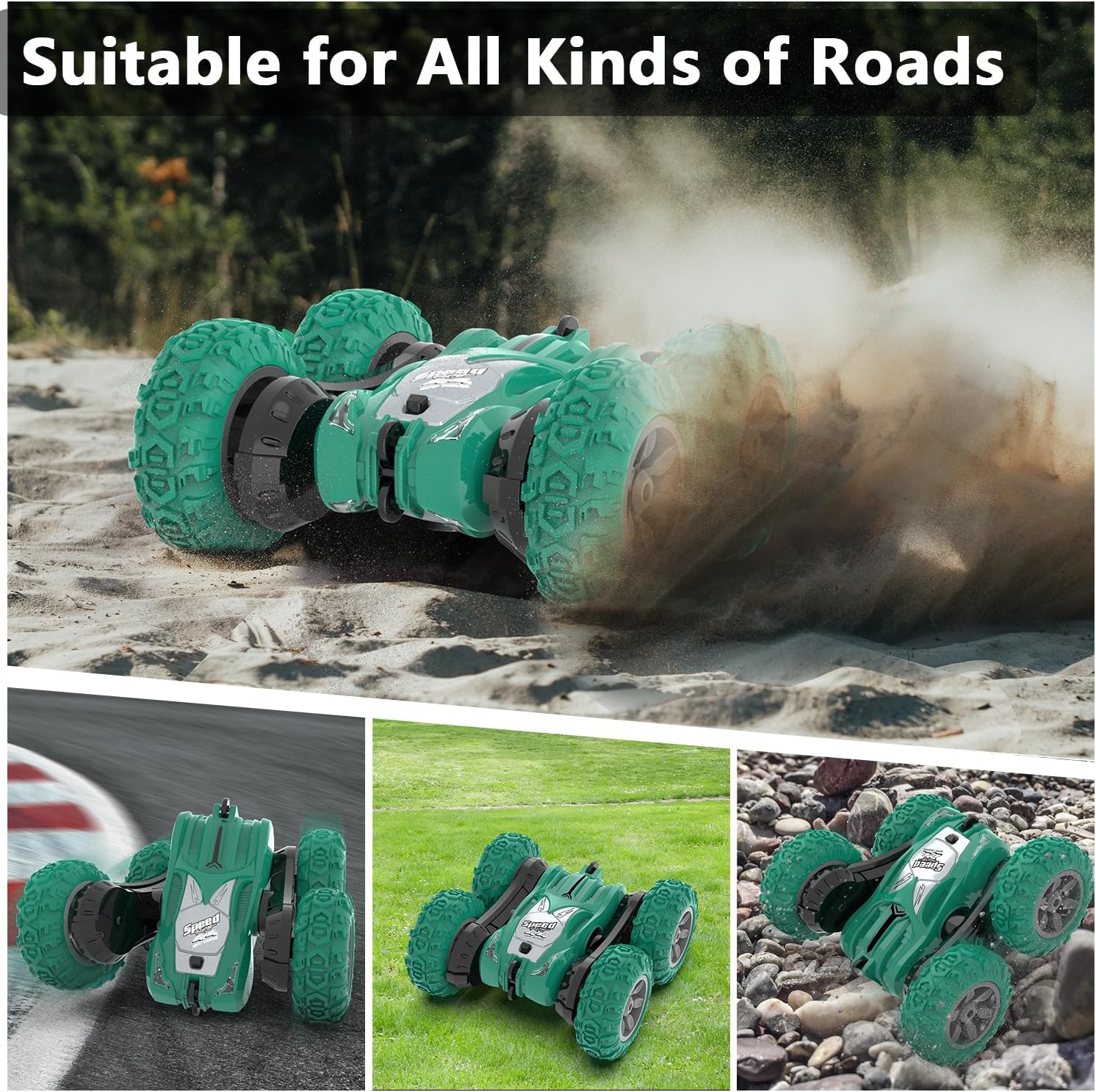 Afunx RC Stunt Car Double Sided 360° Rolling High Speed Off Road Truck