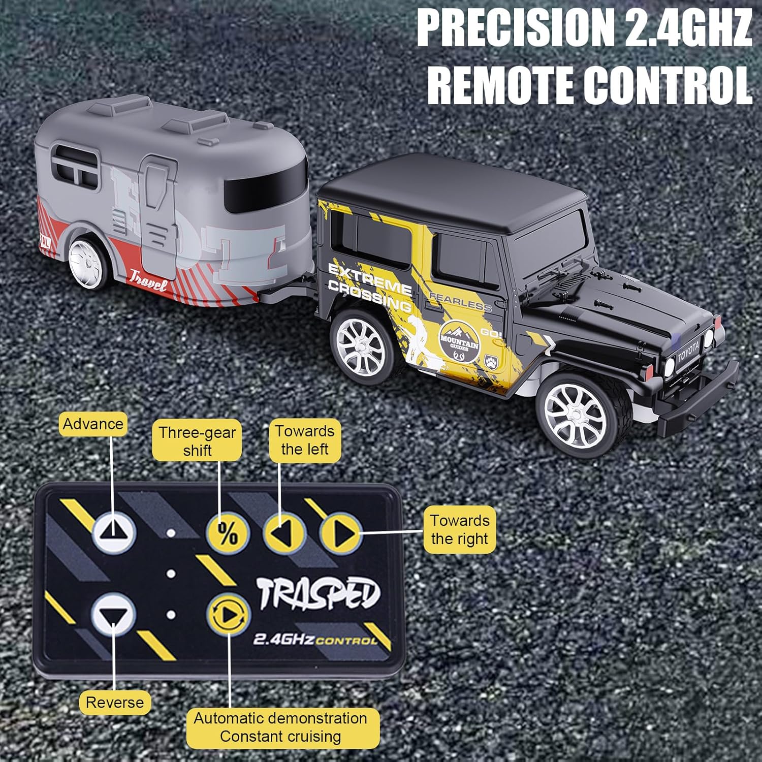 Guangdon 1/64 Scale Mini RC Car Off-Road Vehicle 2.4GHz APP Control