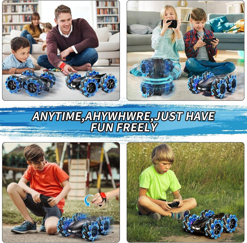 Aiqi RC Gesture Sensing Stunt Car 2.4GHz 4WD Off Road Vehicle