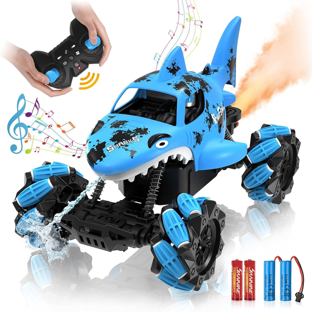 Eulogia RC Shark Car 360-Degree Rotation All Terrain Monster Truck
