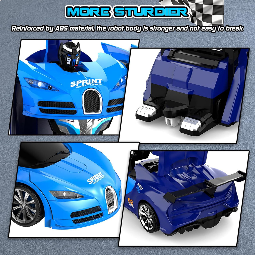 Aoneptr Remote Control Car 2.4GHz Transforming Robot Toy