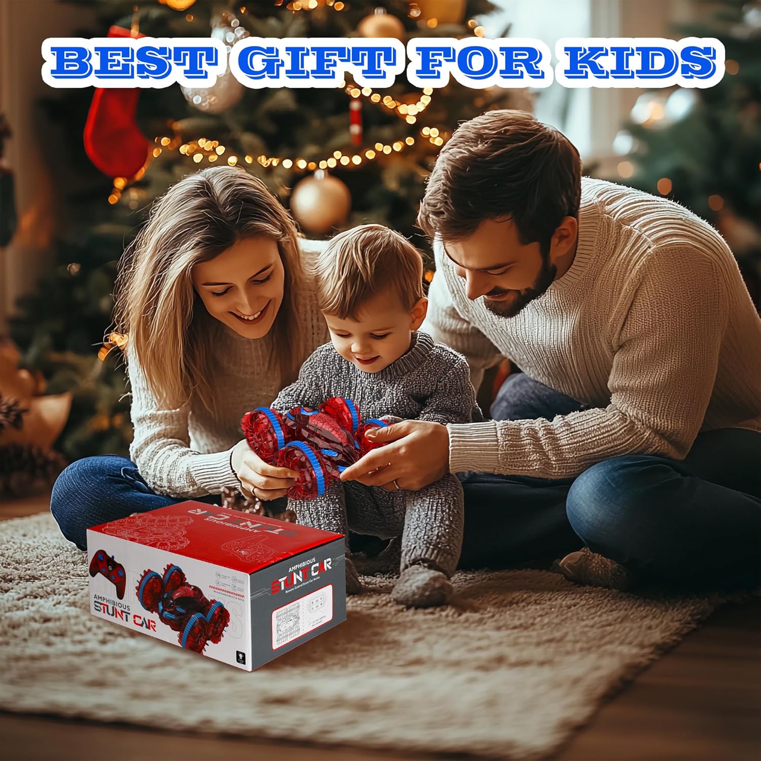 Flybakiz Spider Amphibious Remote Control Car 2.4GHz 4WD Waterproof