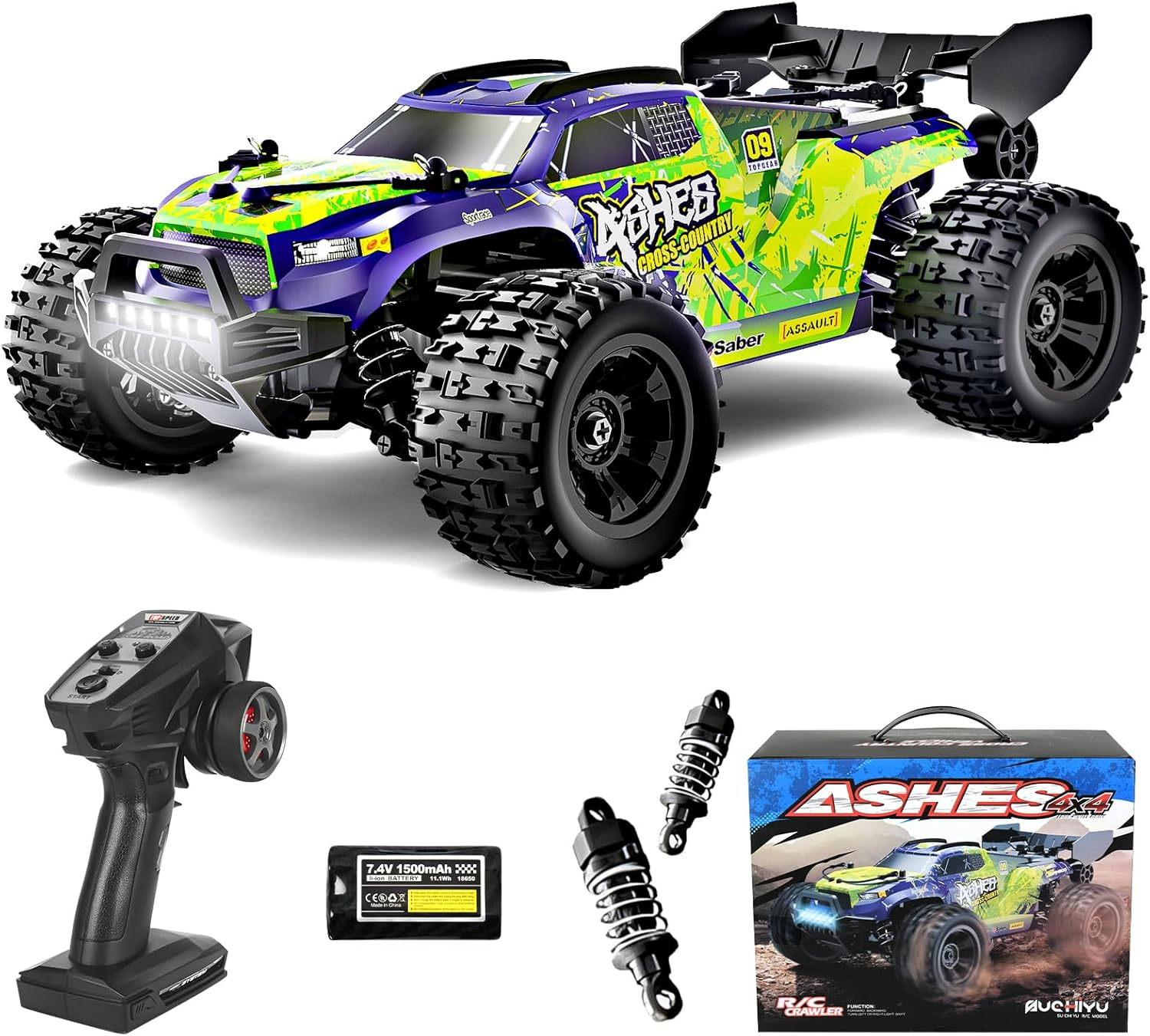 Akeleo 1/18 Scale 4X4 Off-Road RC Truck 36km/h Waterproof