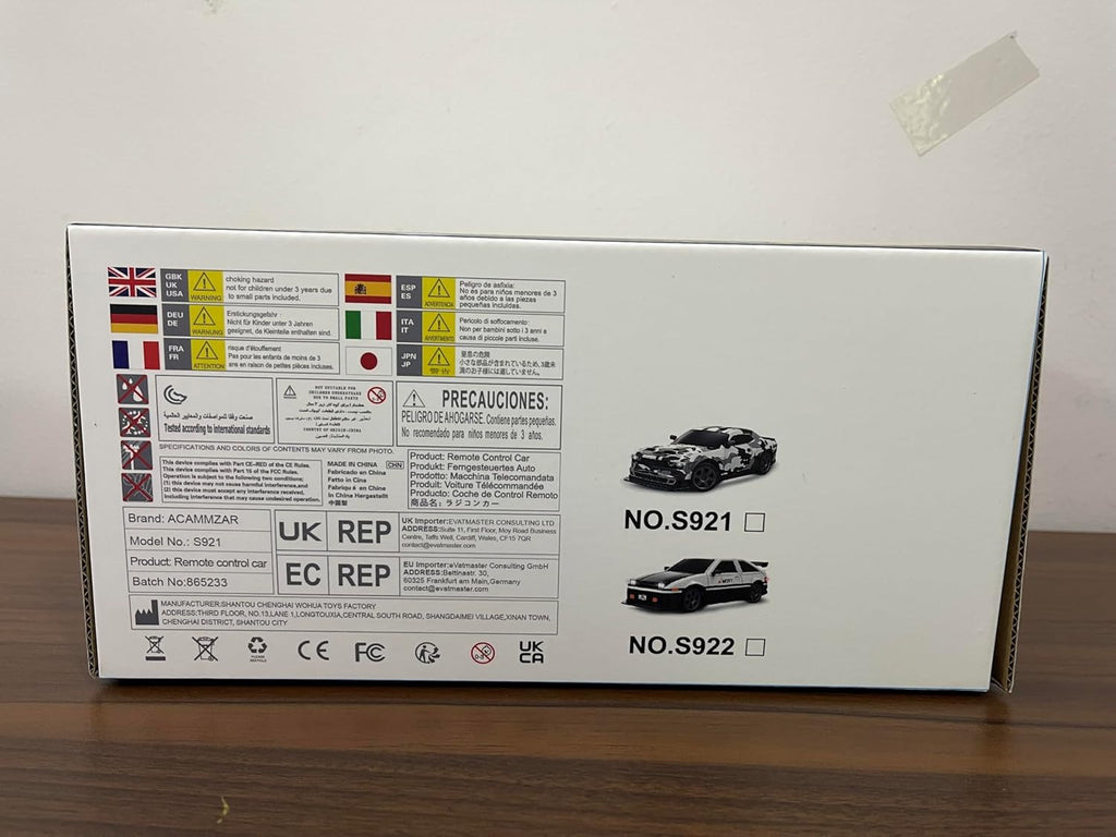 Acammzar 1/16 RC Drift Car 25KM/H 4WD Remote Control Car