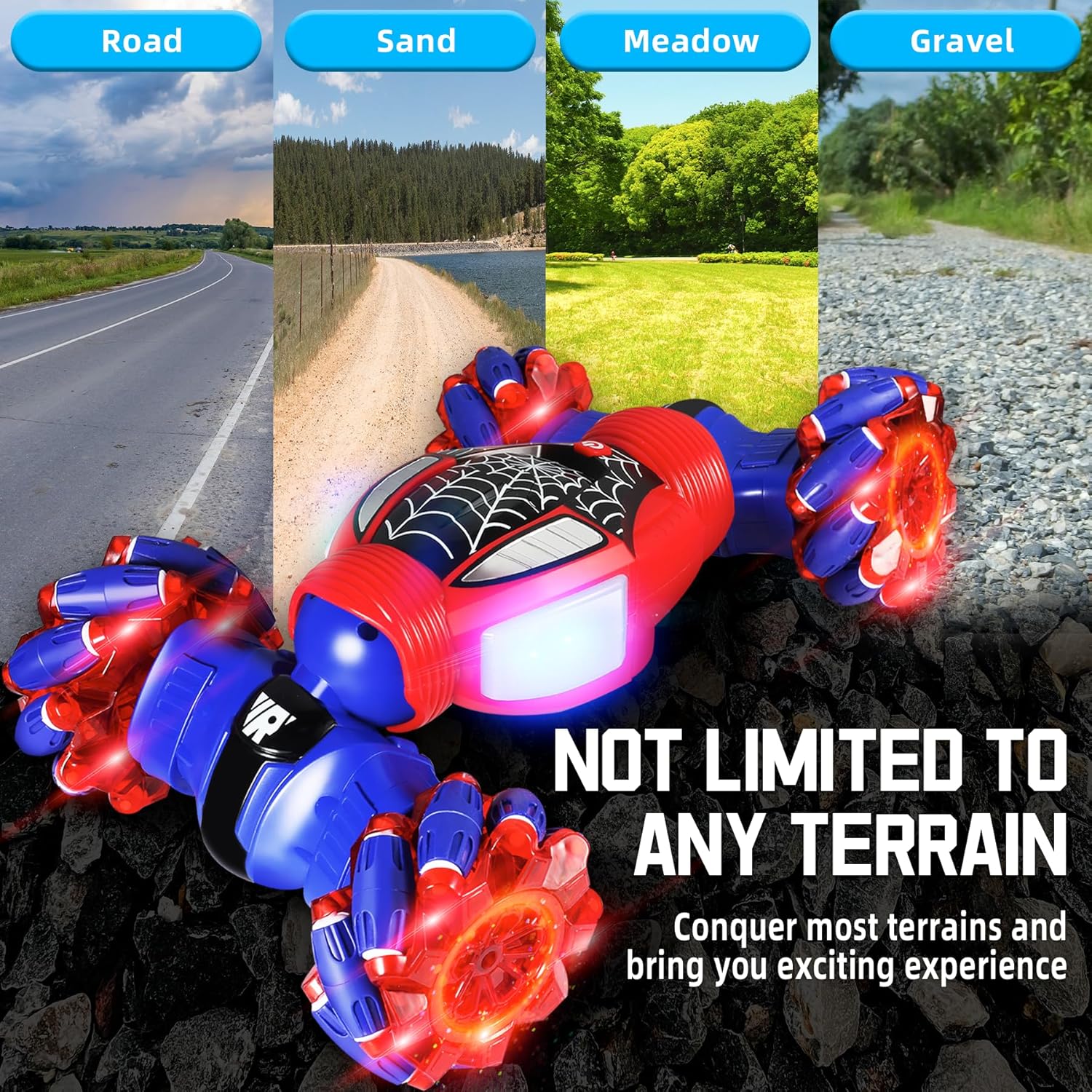 Aidyvoi Spider Gesture Sensing RC Stunt Car 2.4GHz 4WD Off Road