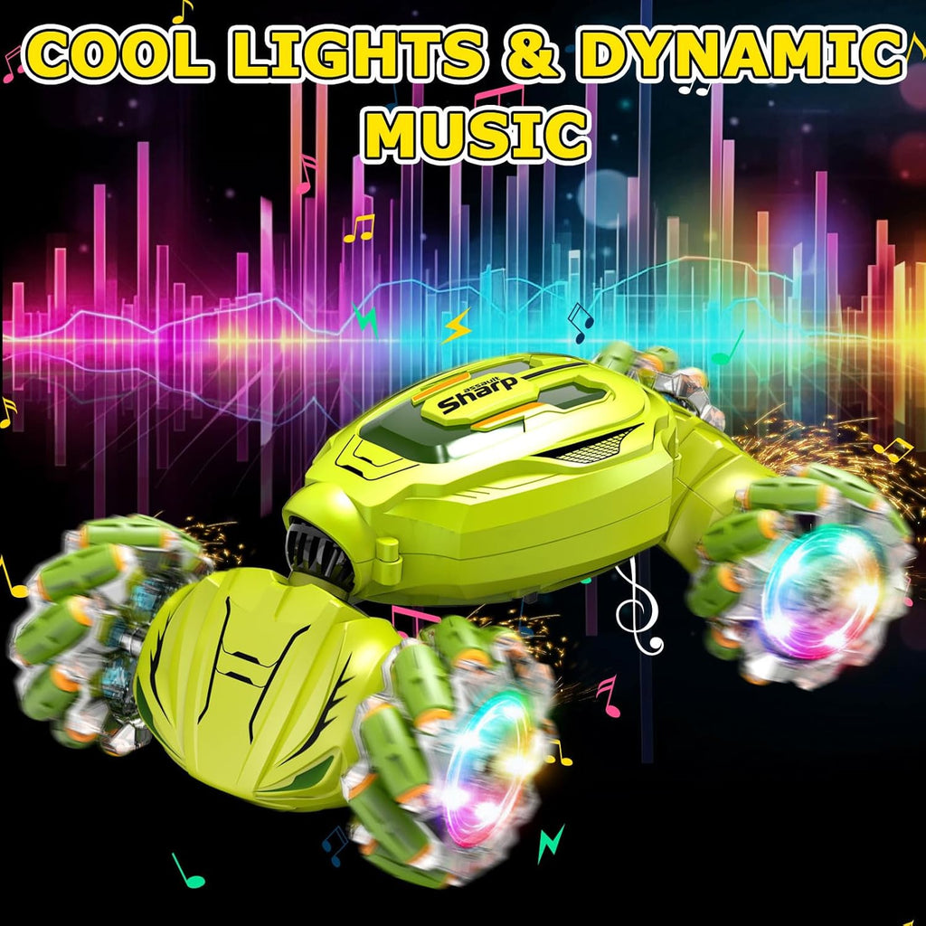 Nestalk Gesture Sensing RC Stunt Car 2.4GHz 4WD with Lights Music