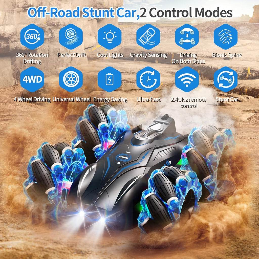 Aiqi RC Gesture Sensing Stunt Car 2.4GHz 4WD Off Road Vehicle