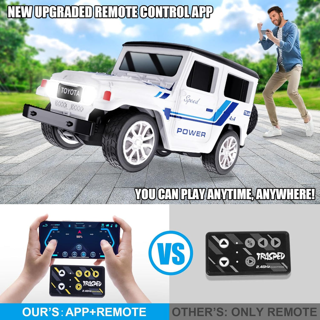 Guangdon 1/64 Scale Mini RC Car Off-Road Vehicle 2.4GHz APP Control