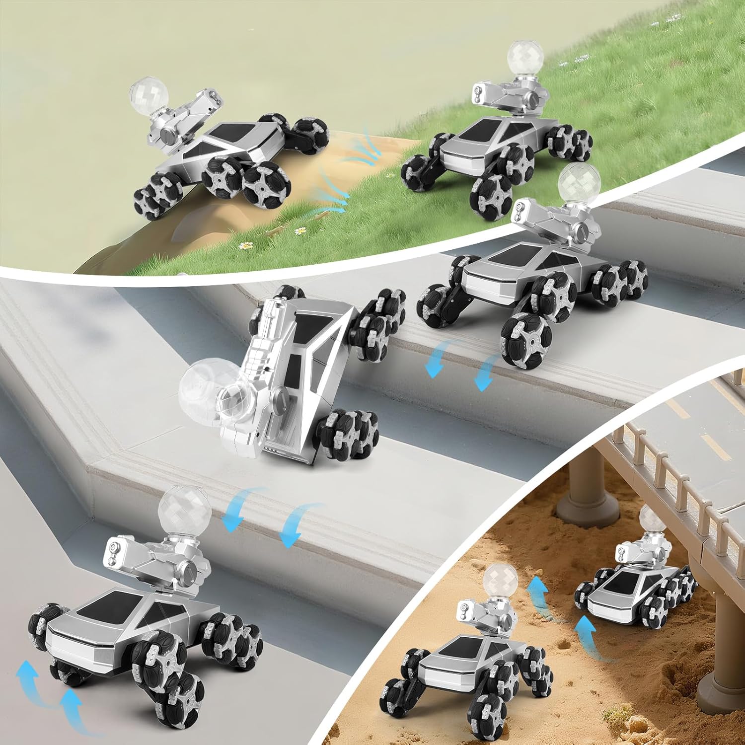 Anpty 2.4GHz All-Terrain Off-Road RC Truck with Swappable Wheels