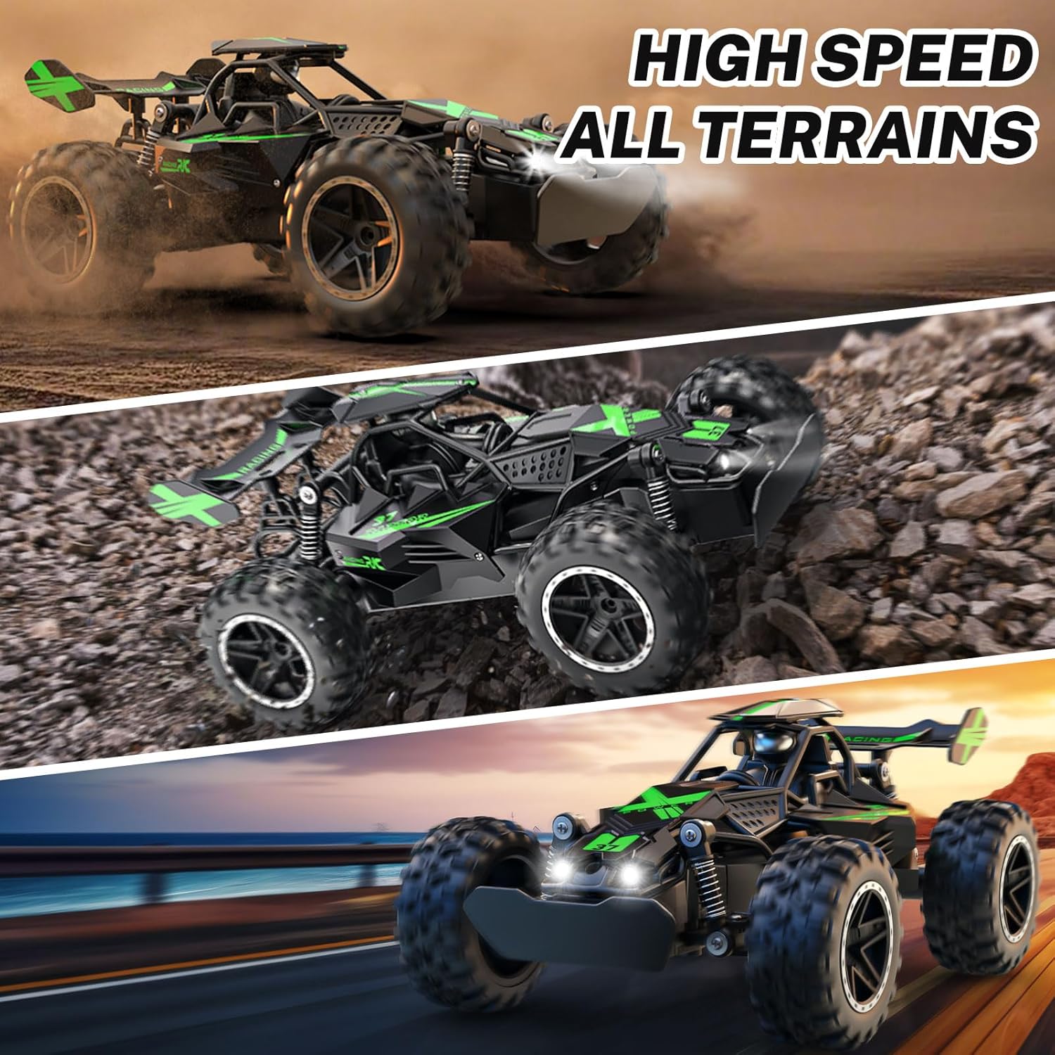 Acammzar 1/18 Scale High Speed RC Monster Truck 20KM/H Off Road