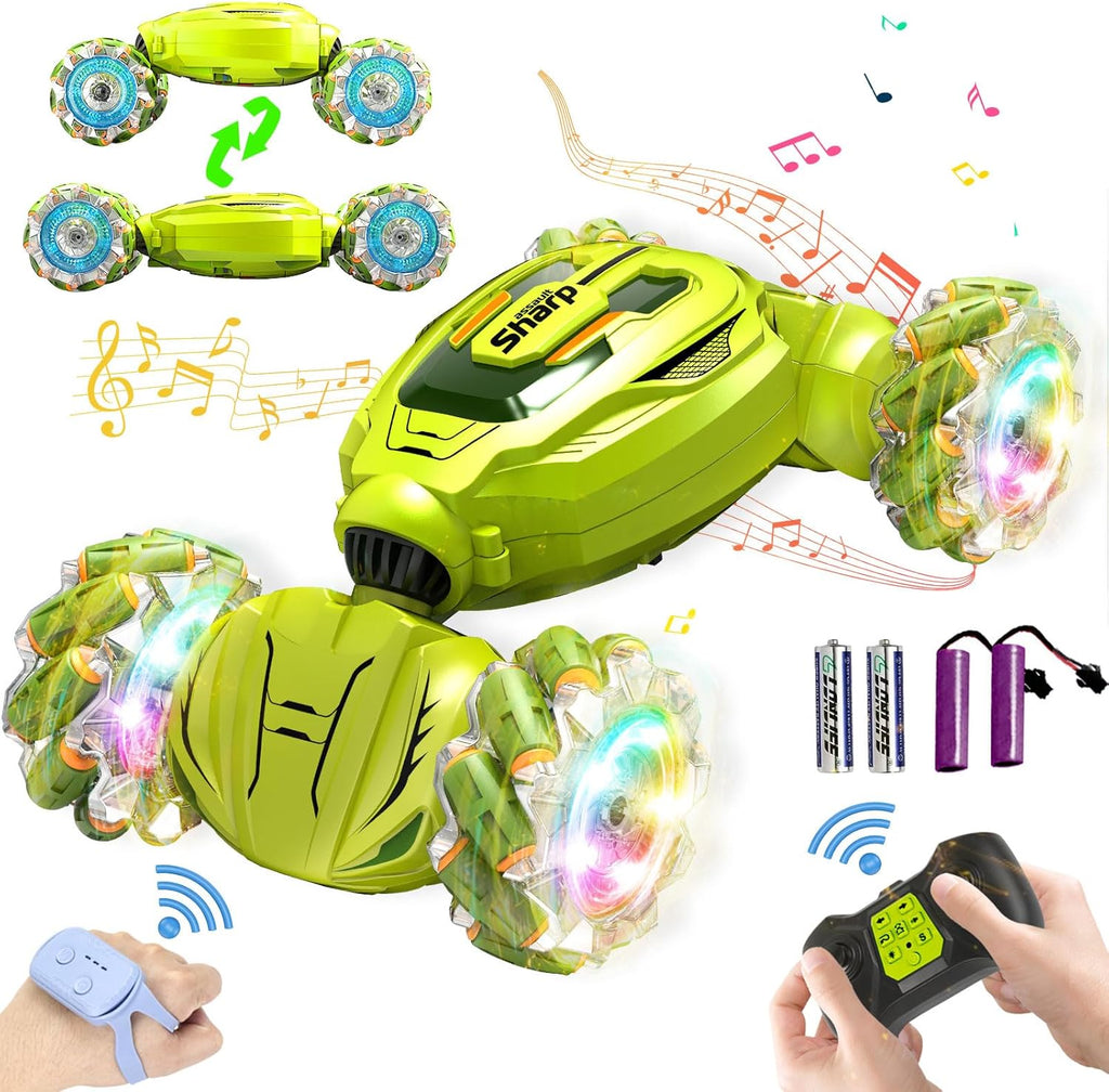 Nestalk Gesture Sensing RC Stunt Car 2.4GHz 4WD with Lights Music