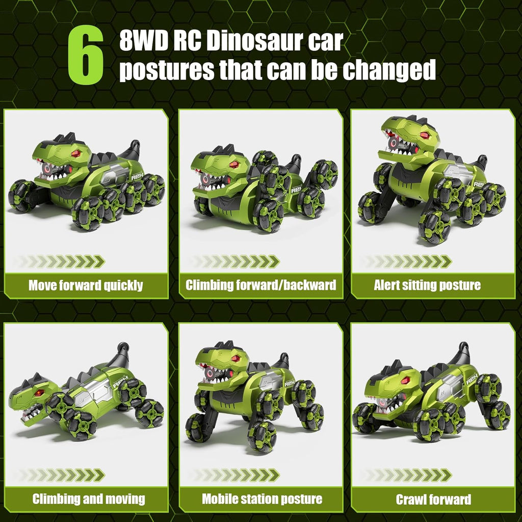 4Drc Remote Control Dinosaur Monster Truck 8WD Gesture Sensing