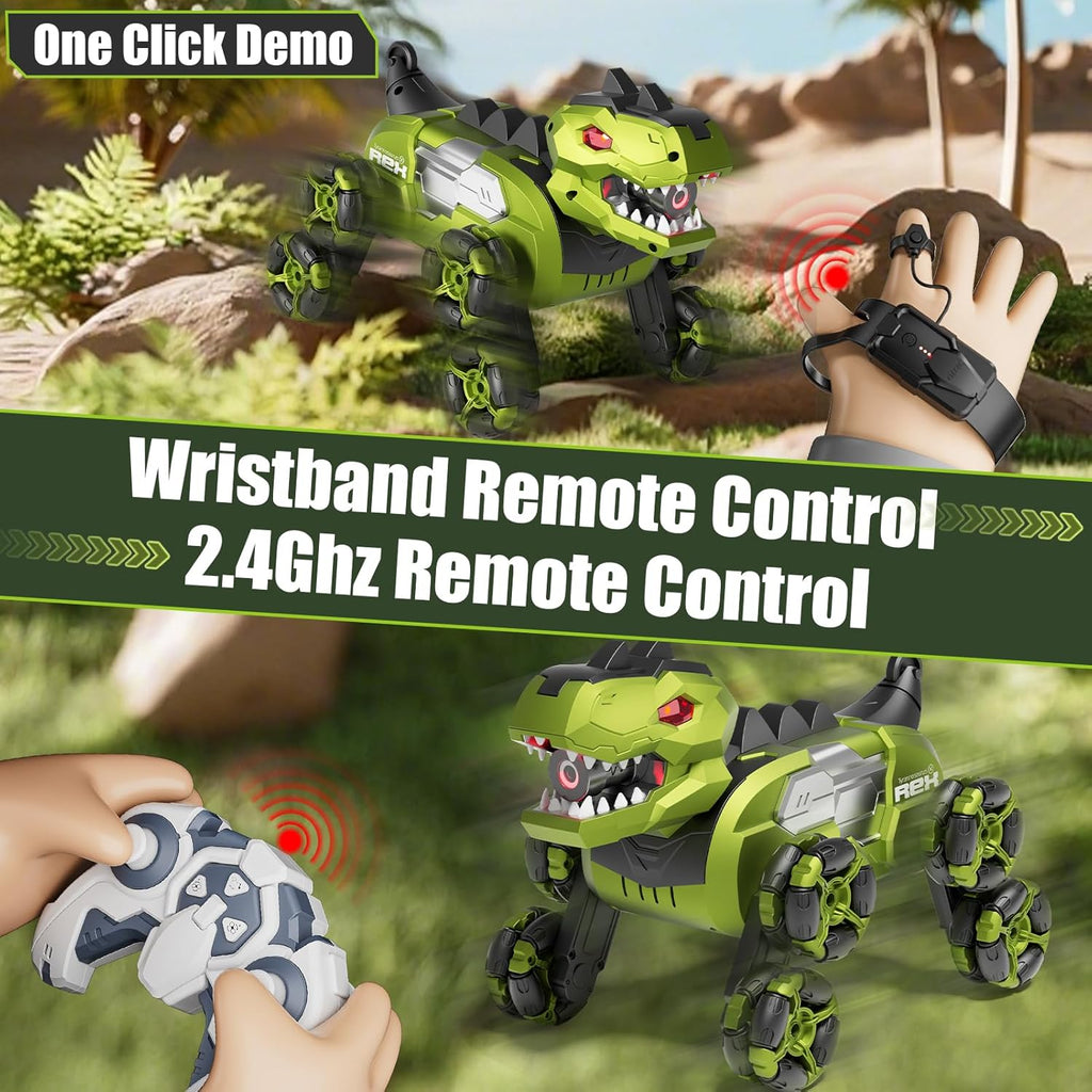 4Drc Remote Control Dinosaur Monster Truck 8WD Gesture Sensing