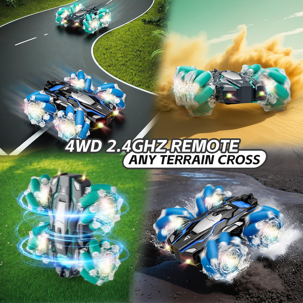 Zeming Technology 4WD All-Terrain RC Stunt Car 2.4GHz LED Lights