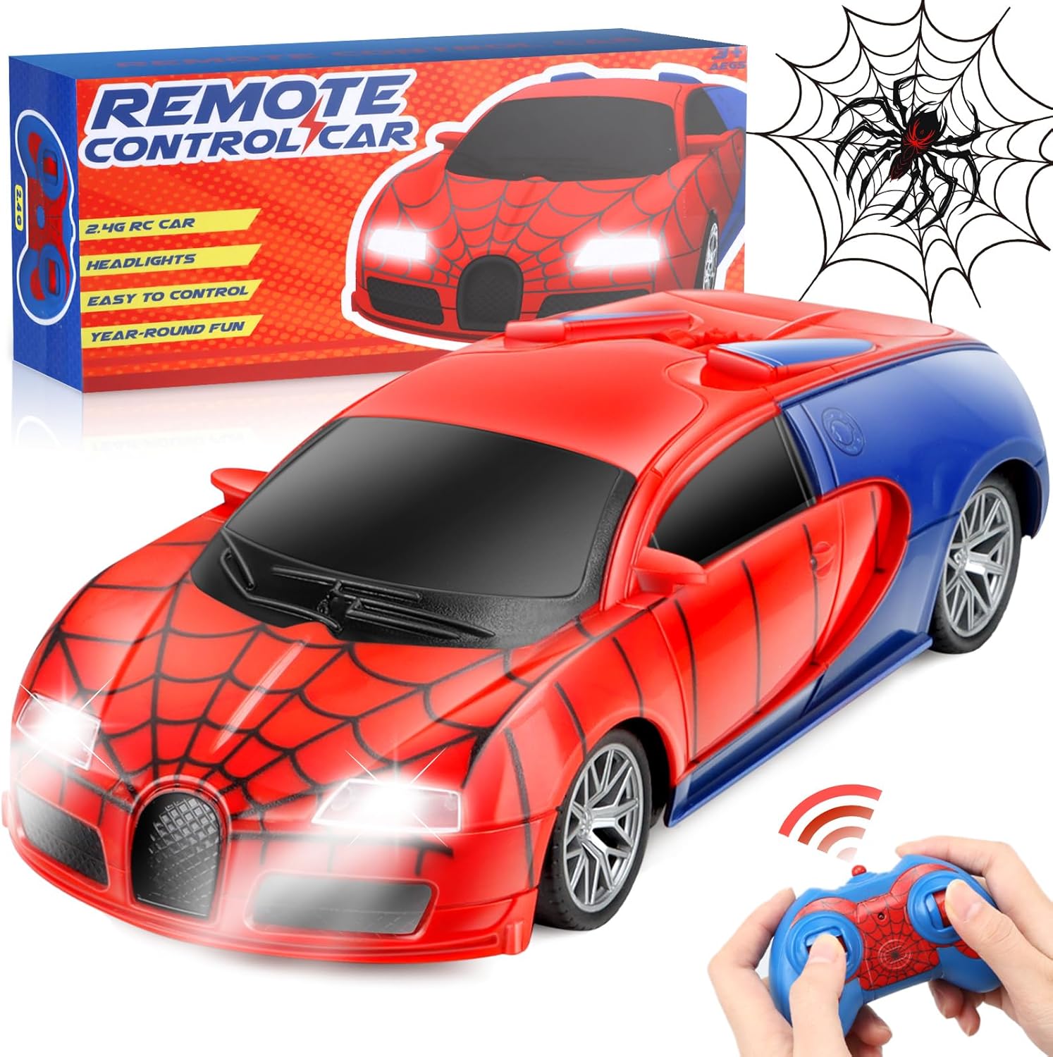 Aooess Remote Control Spider RC Car for Kids